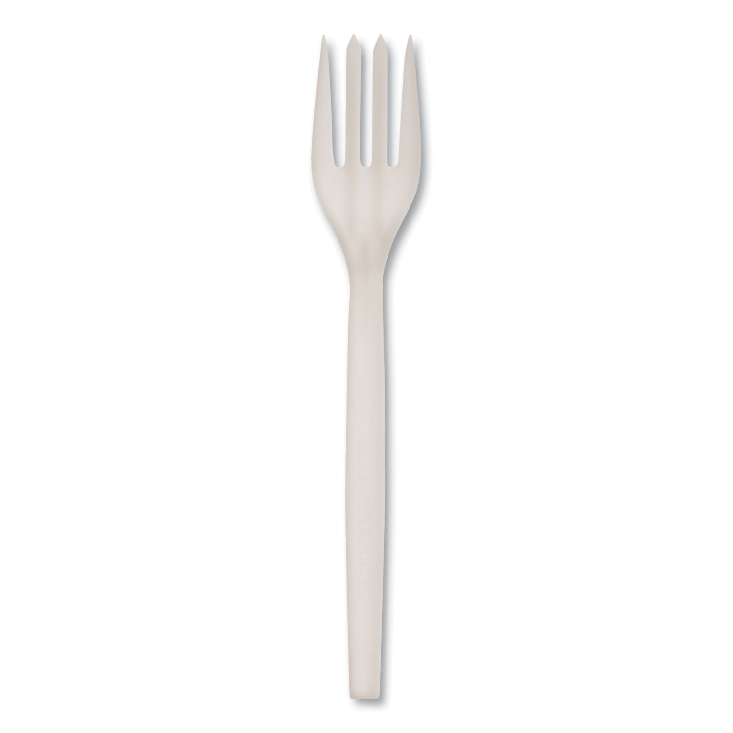 WNA EcoSense Renewable Plant Starch Cutlery, Fork, Plastic, Cream, 50/Pack, 20 Packs/Carton