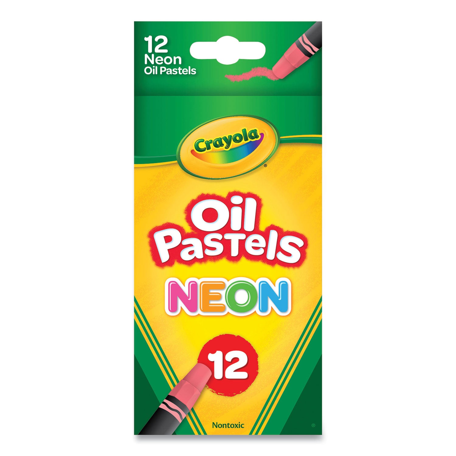 Crayola® Neon Oil Pastels, 12 Assorted Colors, 12/pack