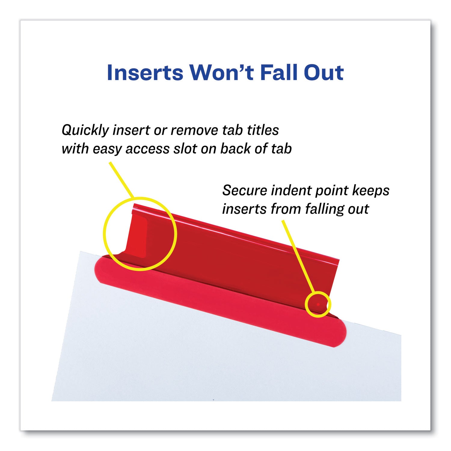 Avery® Insertable Big Tab Dividers, 8-Tab, 11.13 x 9.25, White, Assorted Tabs, 1 Set