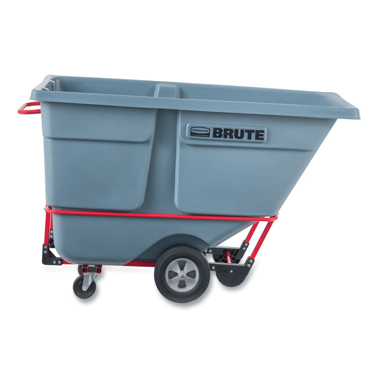 Rubbermaid® Commercial 1 cu yd BRUTE DURATILT Frame Tilt Truck, Standard Duty, 1,200 lb Capacity, Gray
