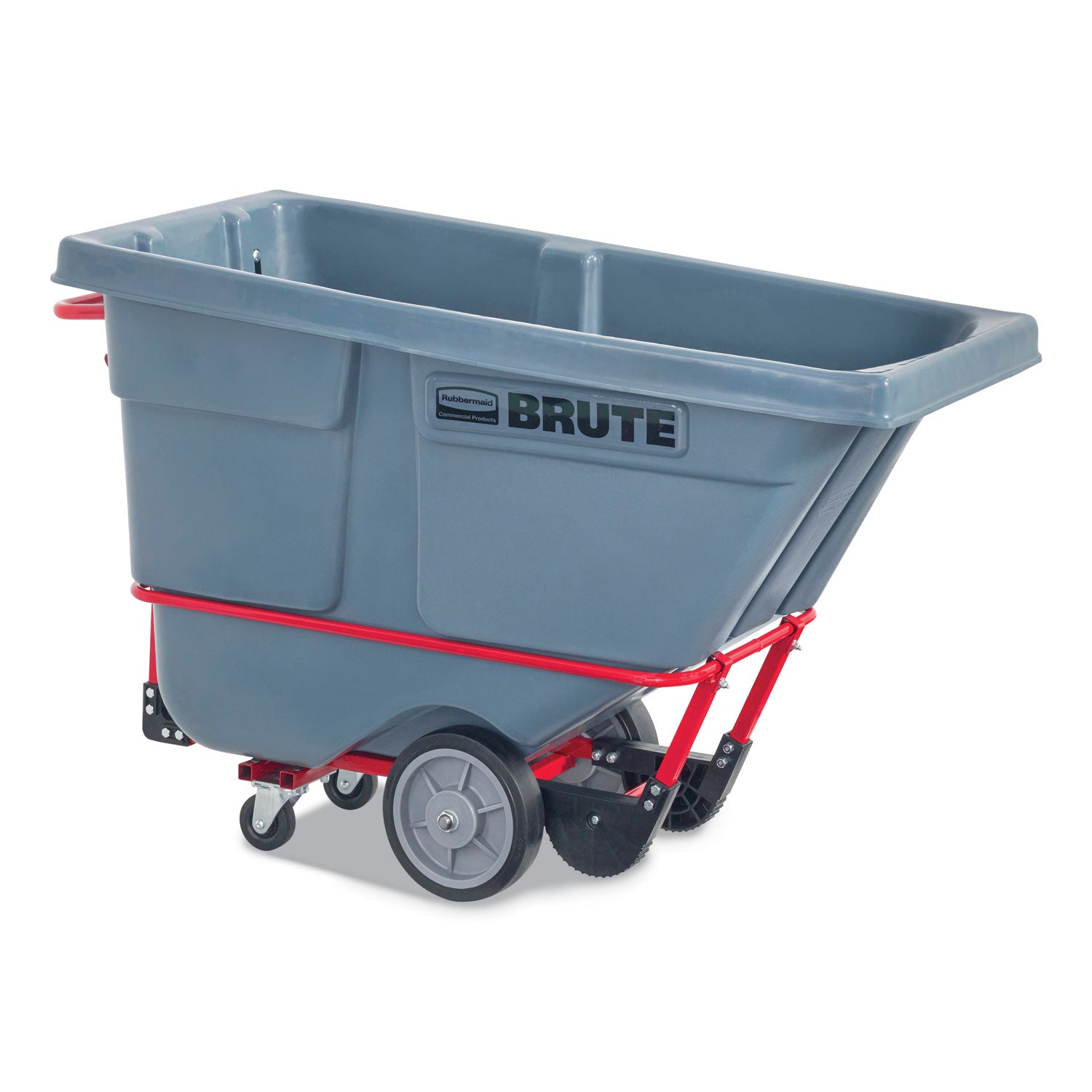 Rubbermaid® Commercial 0.5 cu yd BRUTE DURATILT Frame Tilt Truck, Heavy Duty, 1,400 lb Capacity, Gray