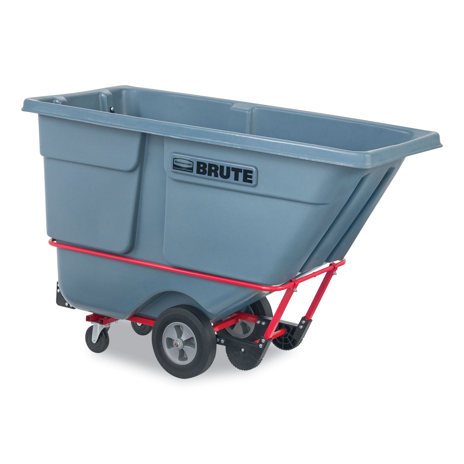 Rubbermaid® Commercial 1 cu yd BRUTE DURATILT Frame Tilt Truck, Standard Duty, 1,200 lb Capacity, Gray