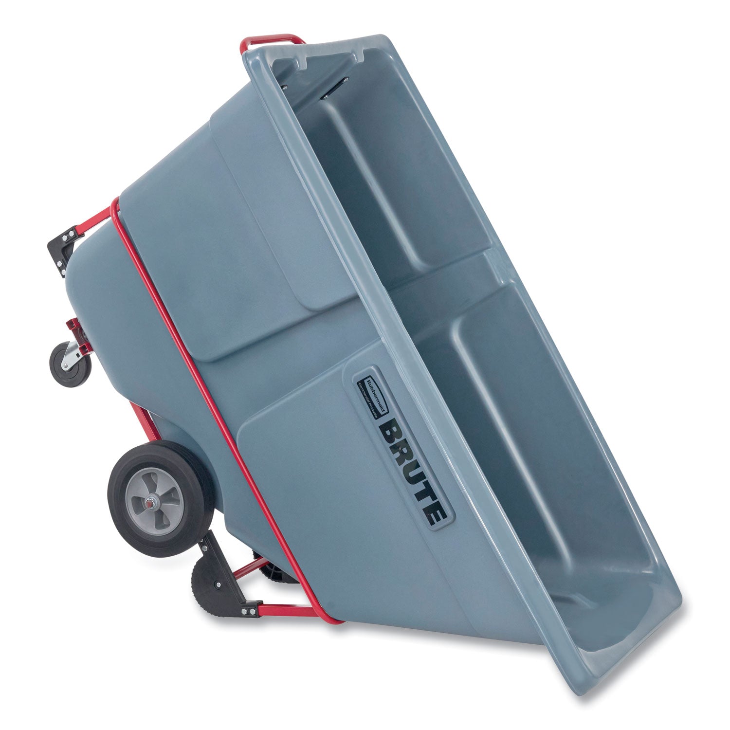 Rubbermaid® Commercial 1 cu yd BRUTE DURATILT Frame Tilt Truck, Standard Duty, 1,200 lb Capacity, Gray