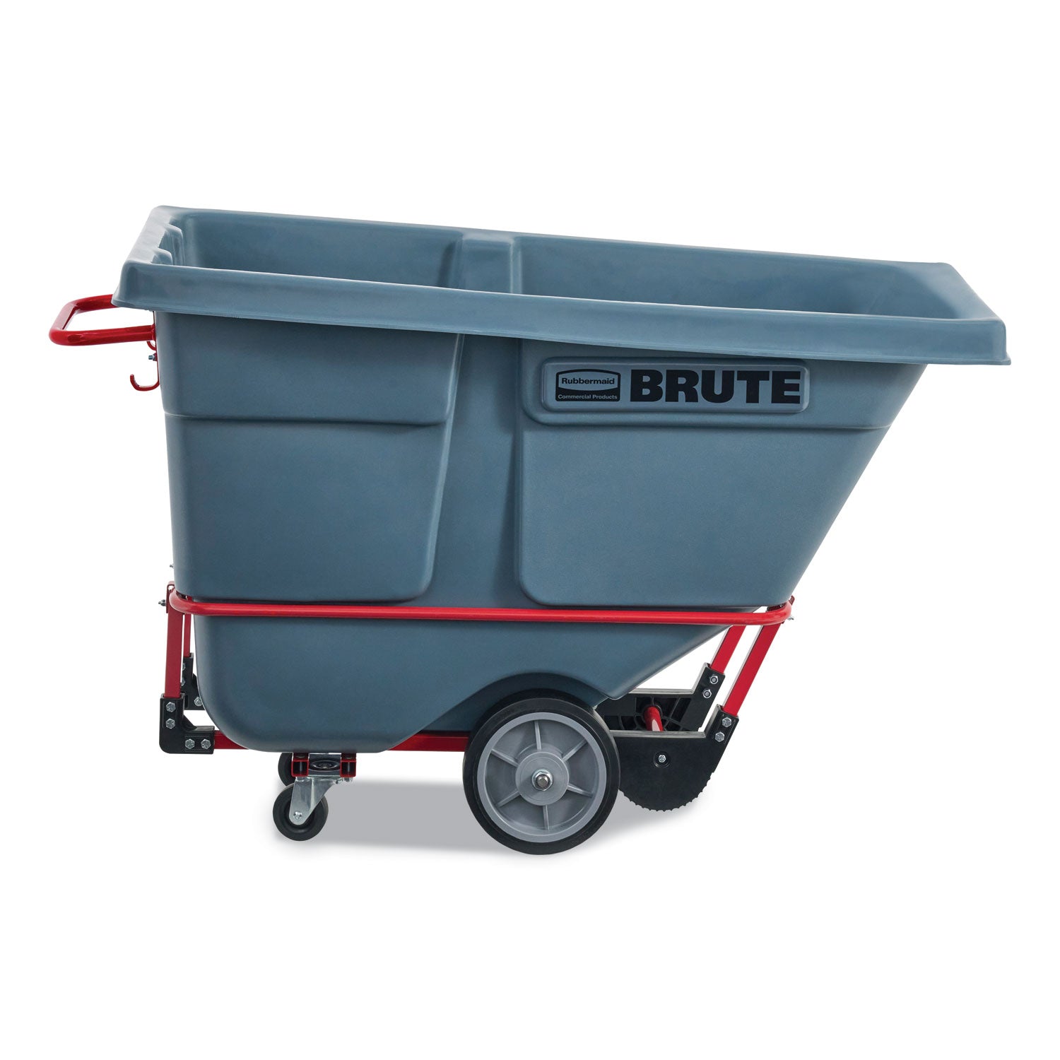 Rubbermaid® Commercial 0.5 cu yd BRUTE DURATILT Frame Tilt Truck, Heavy Duty, 1,400 lb Capacity, Gray
