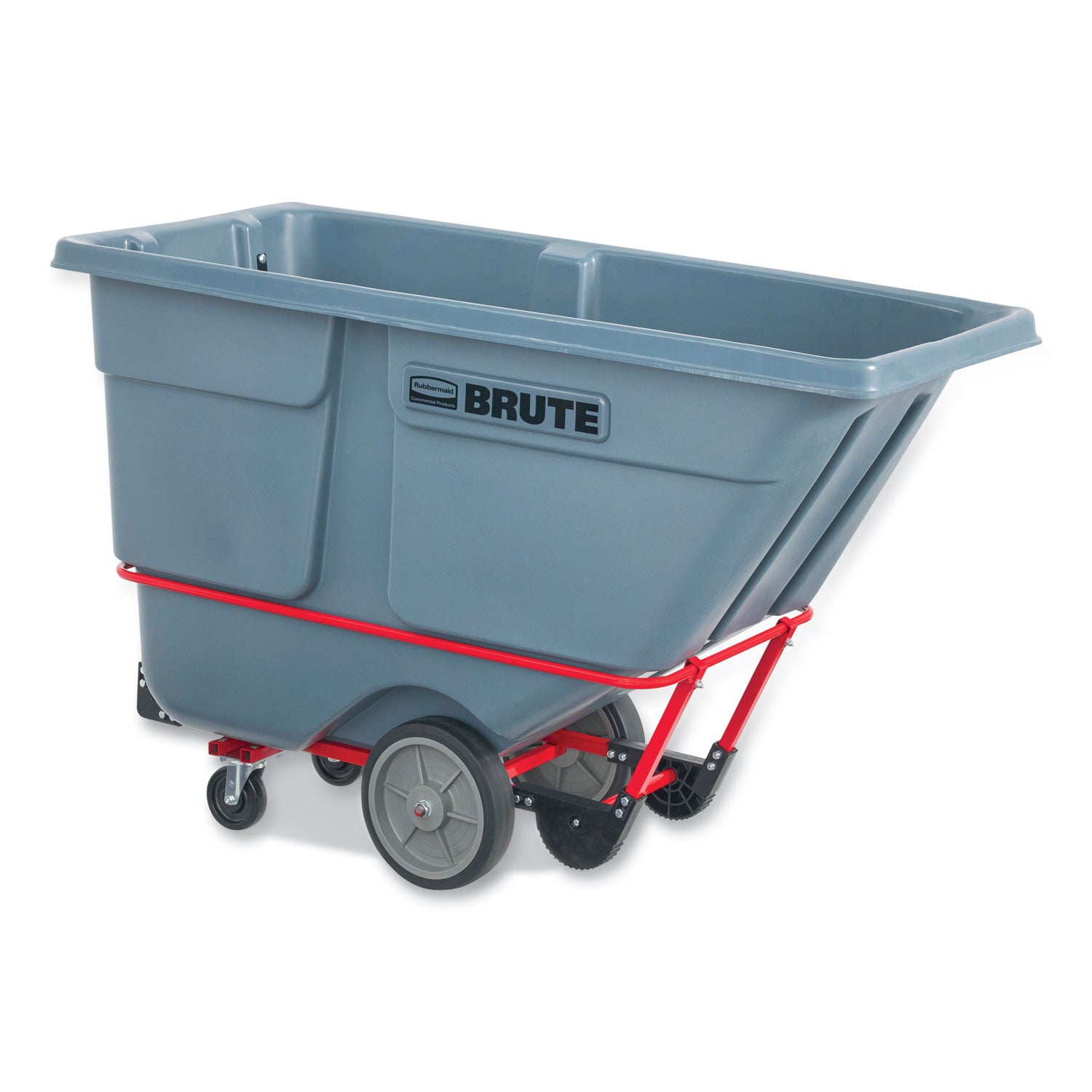 Rubbermaid® Commercial 1 cu yd BRUTE DURATILT Frame Tilt Truck, Heavy Duty, 2,100 lb Capacity, Gray