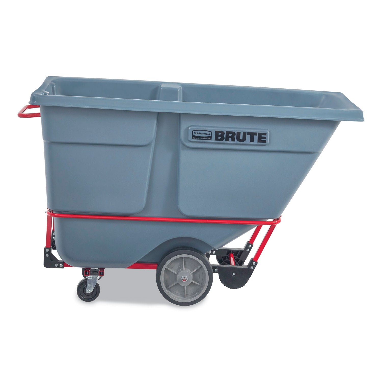 Rubbermaid® Commercial 1 cu yd BRUTE DURATILT Frame Tilt Truck, Heavy Duty, 2,100 lb Capacity, Gray