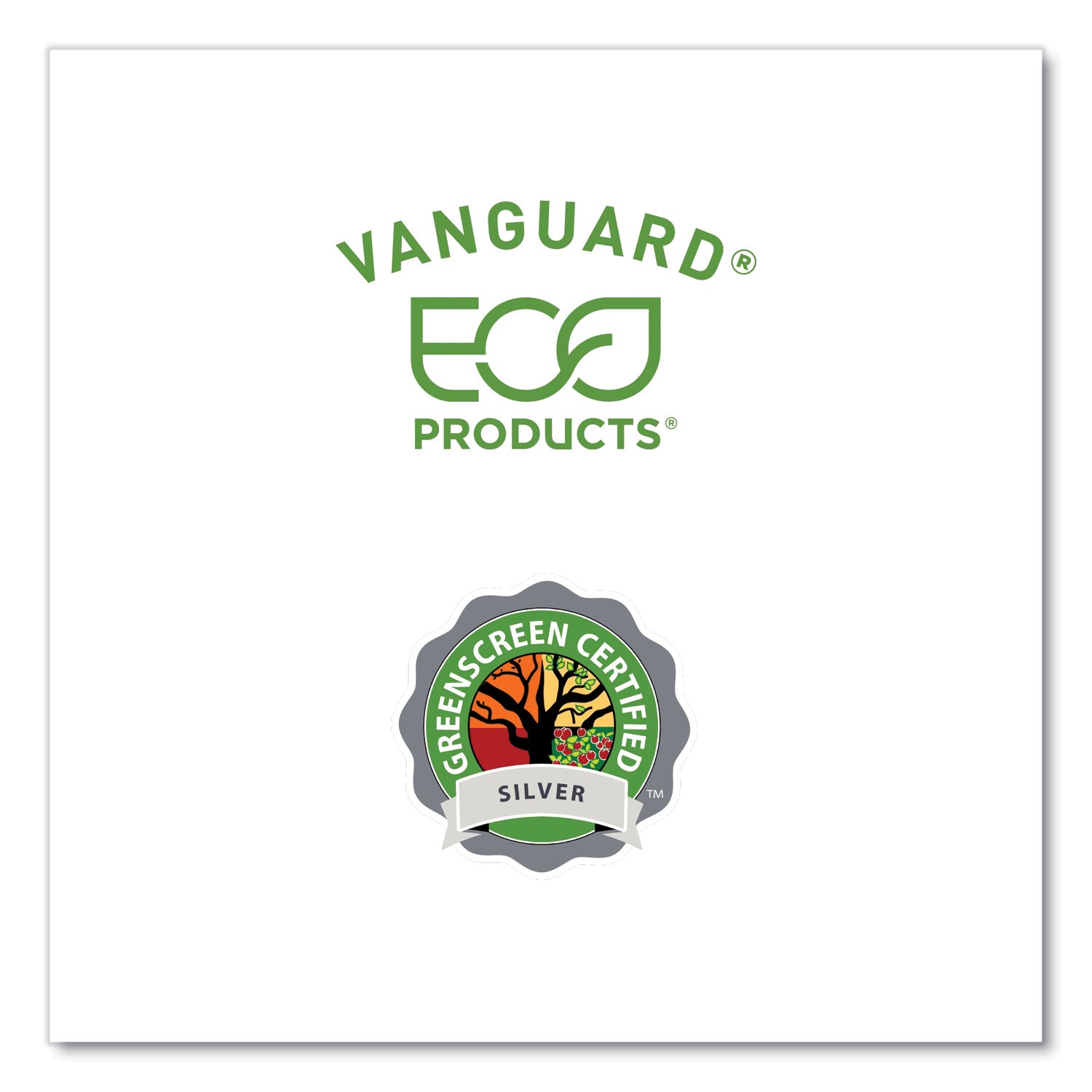 Eco-Products® Vanguard Renewable and Compostable Sugarcane Plates, 10 x 10, White, 250/Carton