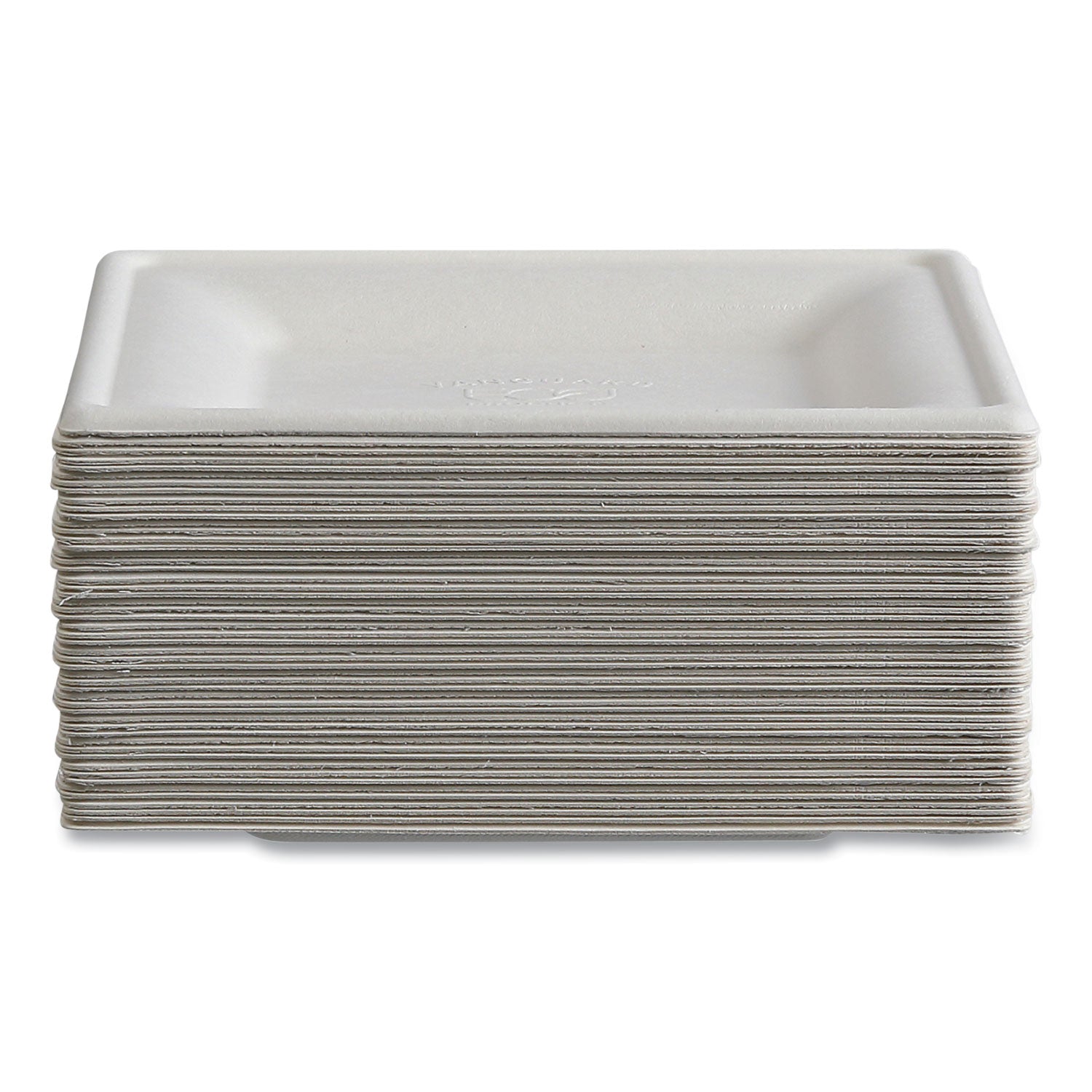 Eco-Products® Vanguard Renewable and Compostable Sugarcane Plates, 6 x 6, White, 500/Carton