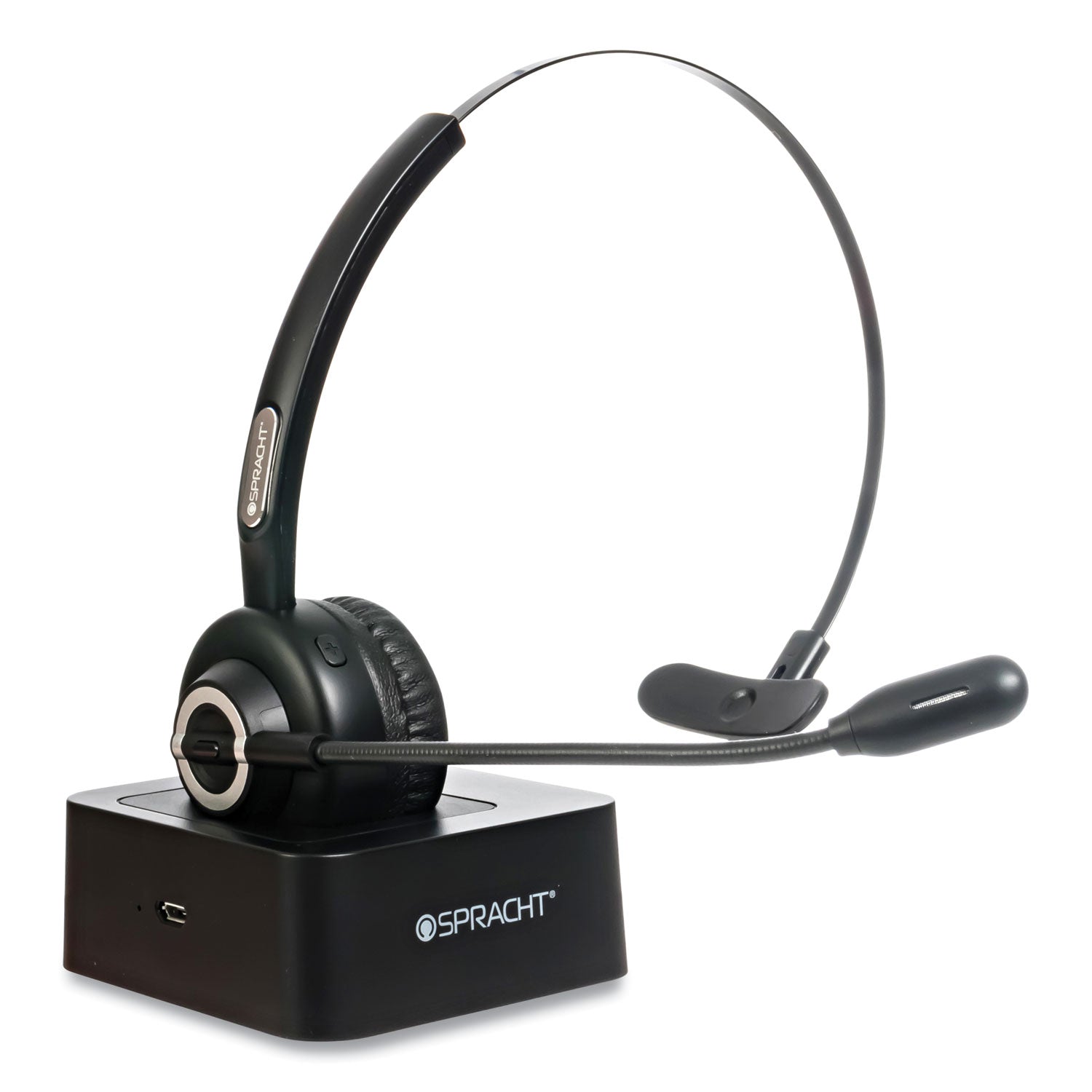 Spracht ZuM BT Mobile Office Monaural Over The Head Headset, Black