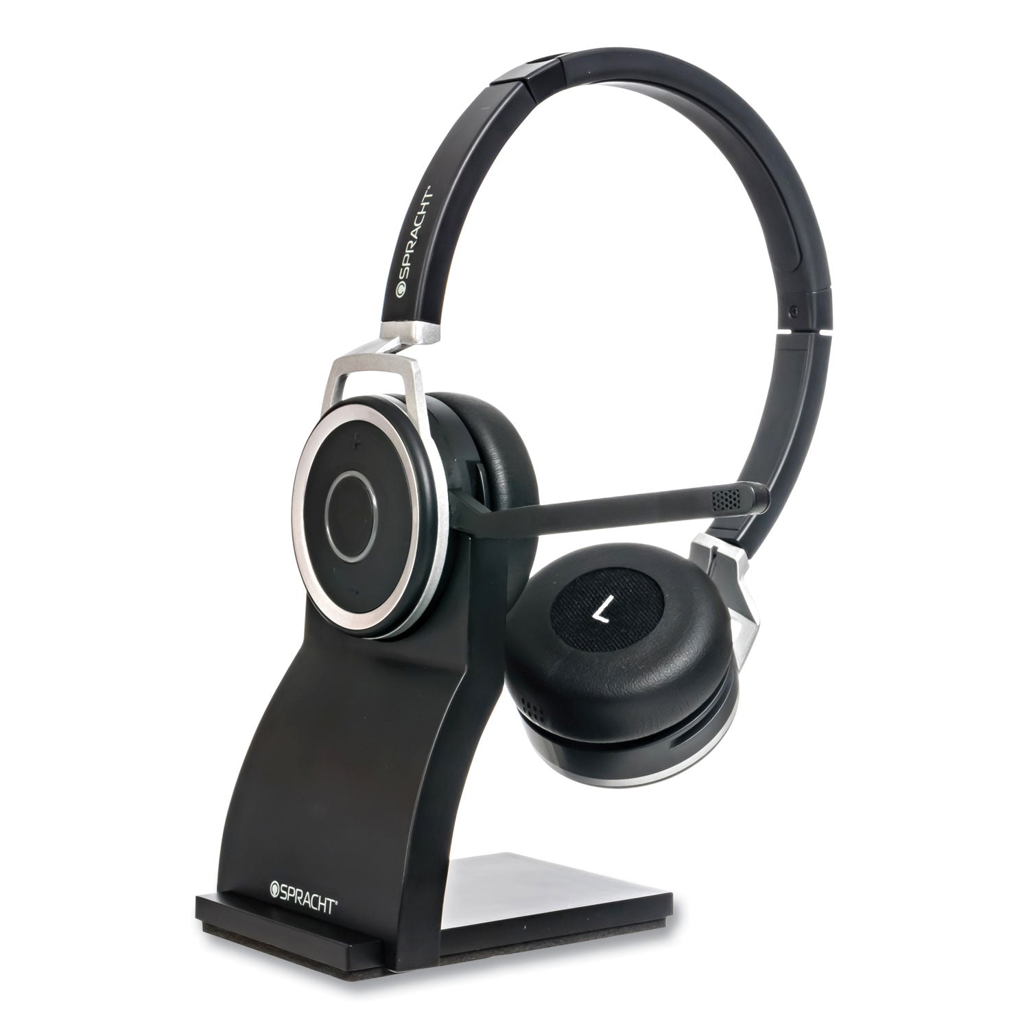 Spracht ZuM BT Prestige Combo Binaural Over The Head Headset with USB Dongle, Black