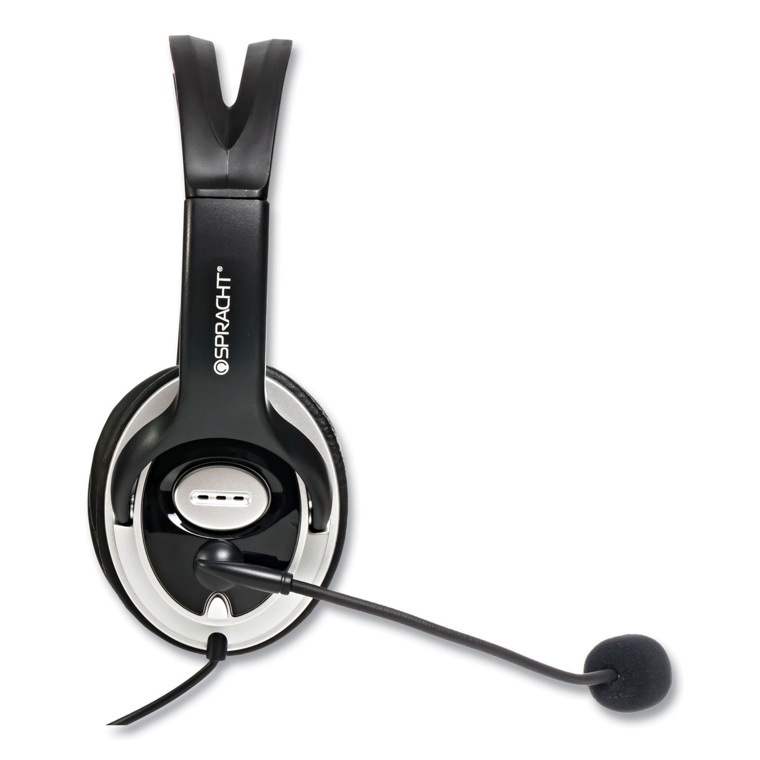 Spracht ZuM Binaural Over The Head Headset, Black/Silver