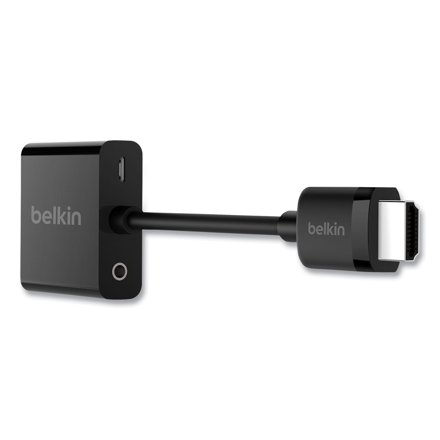 Belkin® Hdmi To Vga Adapter With Micro-Usb Power, 9.8", Black