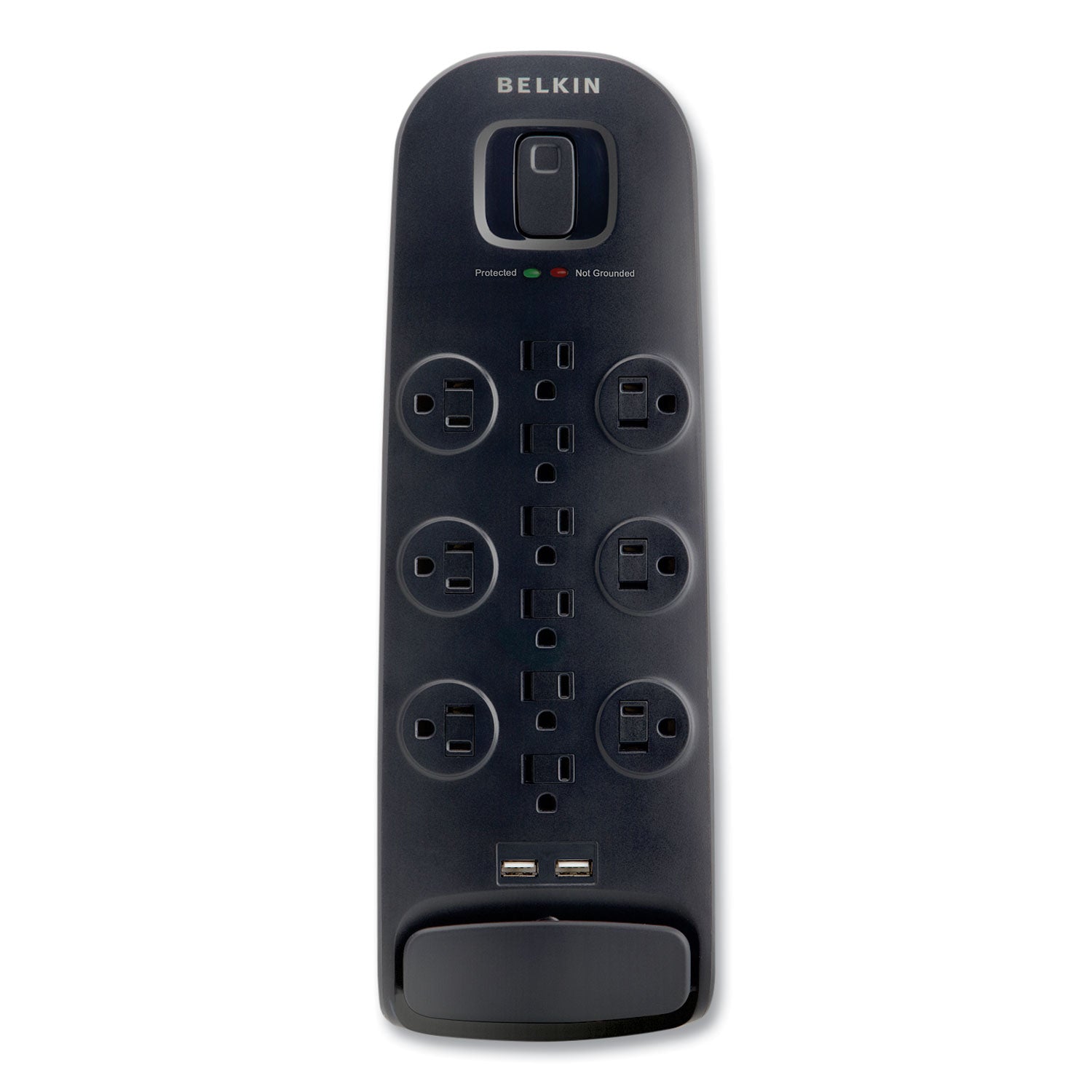 Belkin® Home/Office Surge Protector, 12 AC Outlets, 6 ft Cord, 3,996 J, White/Black