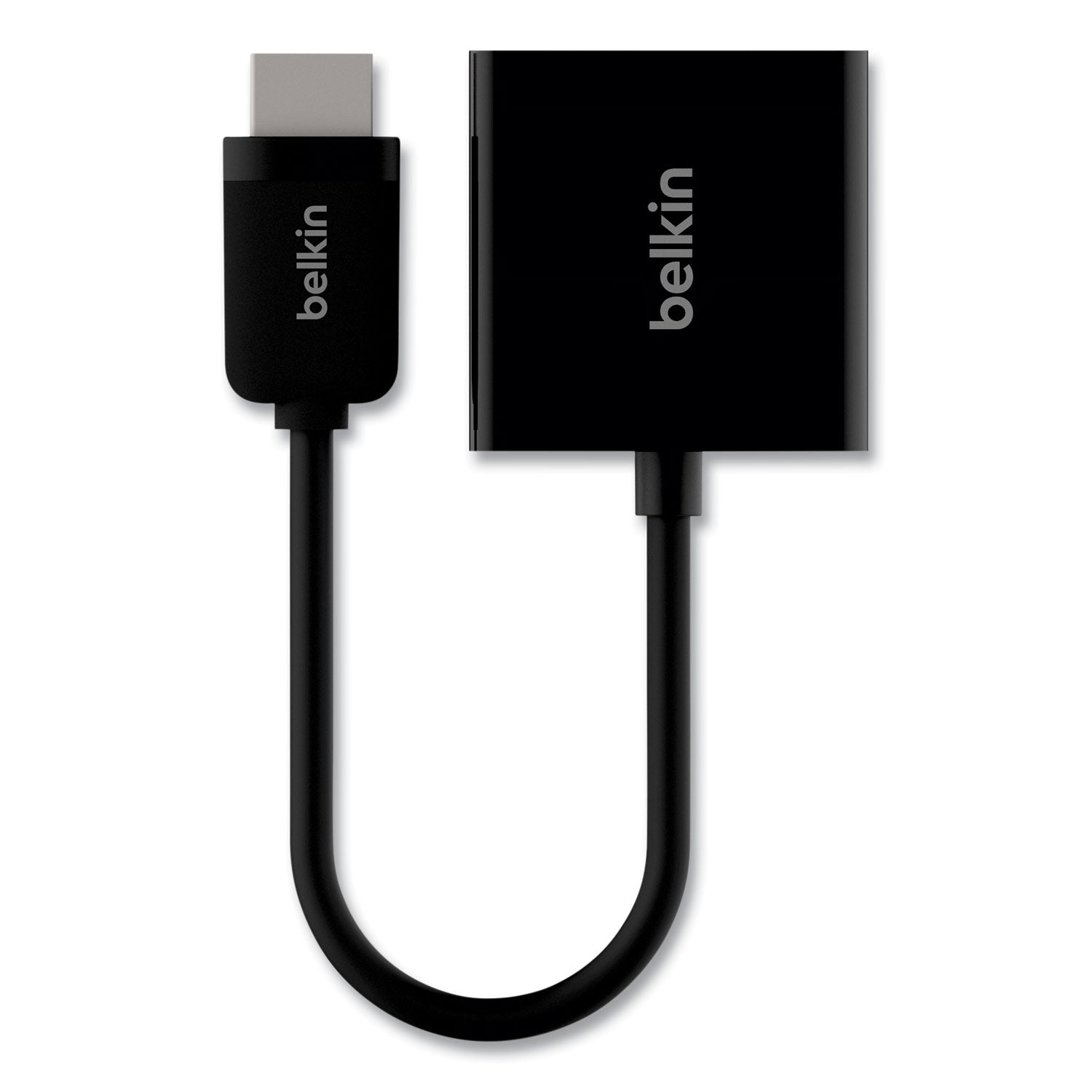 Belkin® HDMI to VGA + 3.5mm Audio Adapter, 5", Black