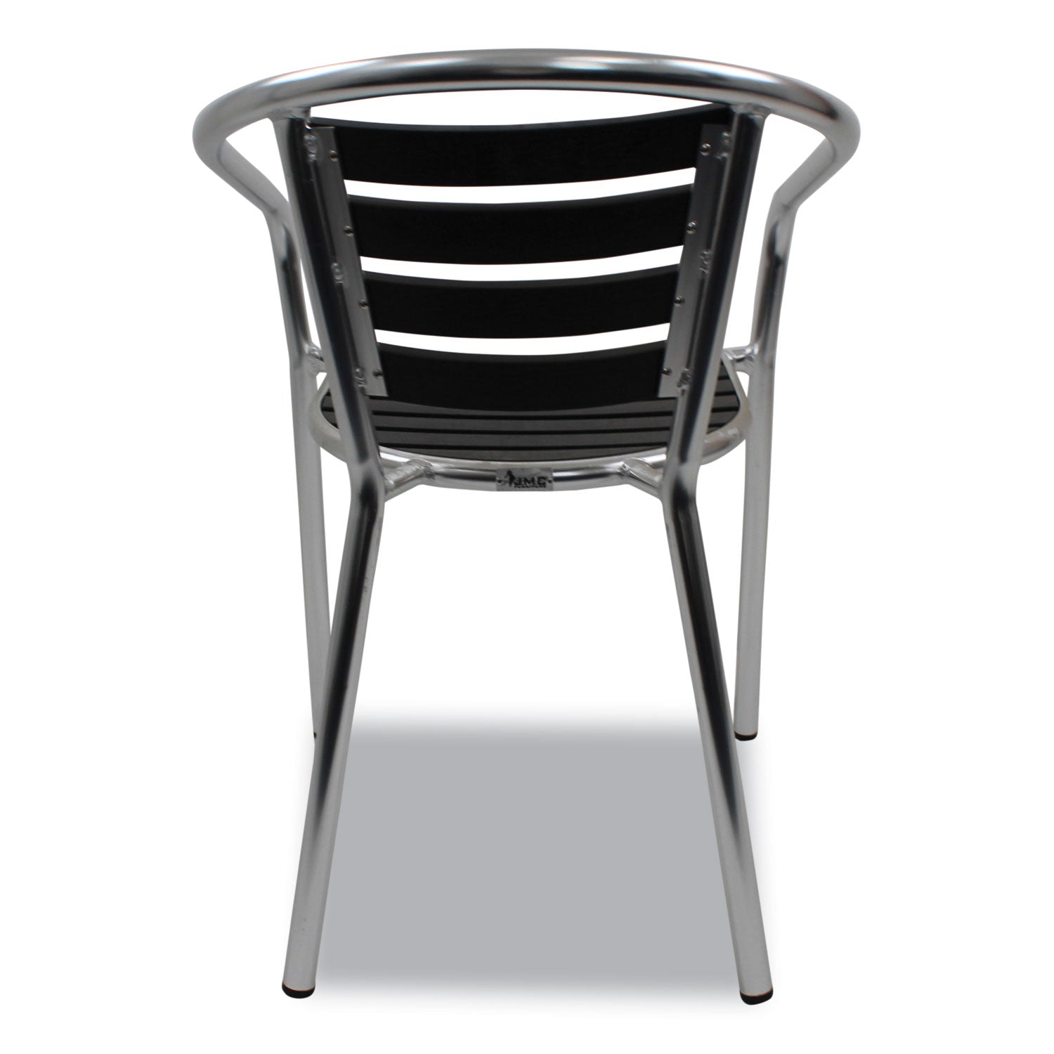 JMC Furniture Pinzon Series Chairs, Support Up to 300 lb, 18" Seat Height, Black/Silver Seat, Black/Silver Back, Silver Base