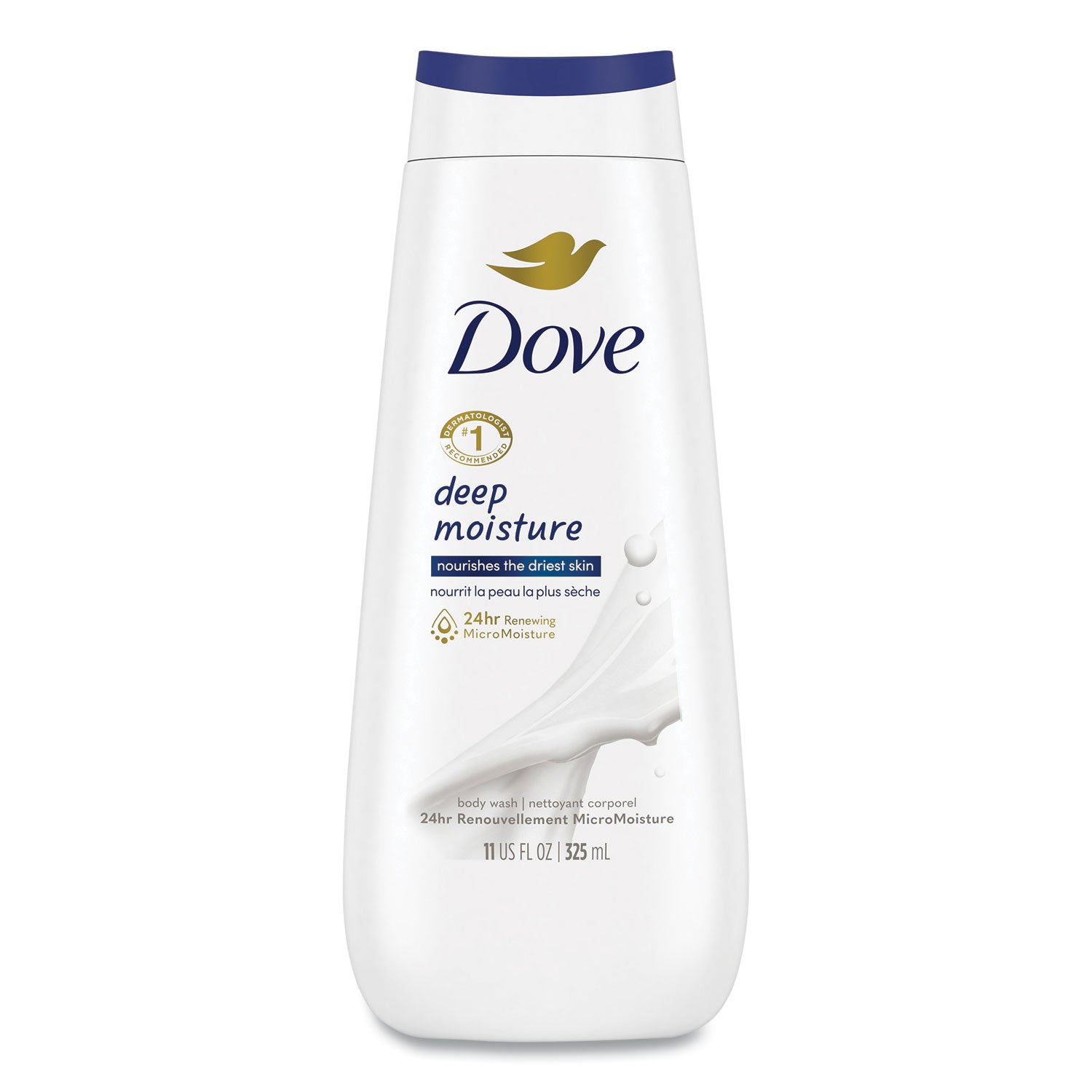 Dove Body Wash Deep Moisture, 11 oz, 6/Carton