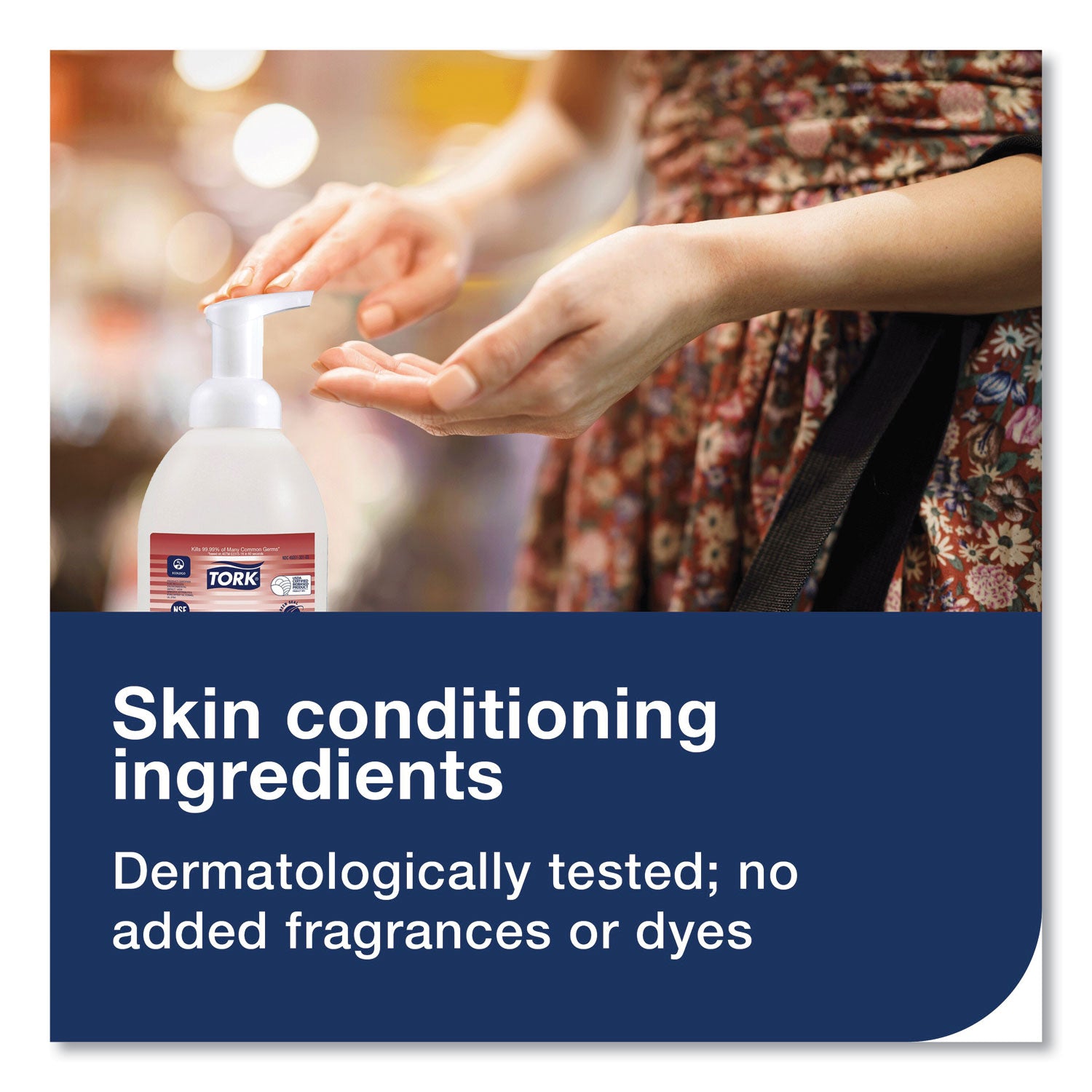 Tork® Alcohol Foam Hand Sanitizer, 18 oz Pump Bottle, Unscented, 6/Carton