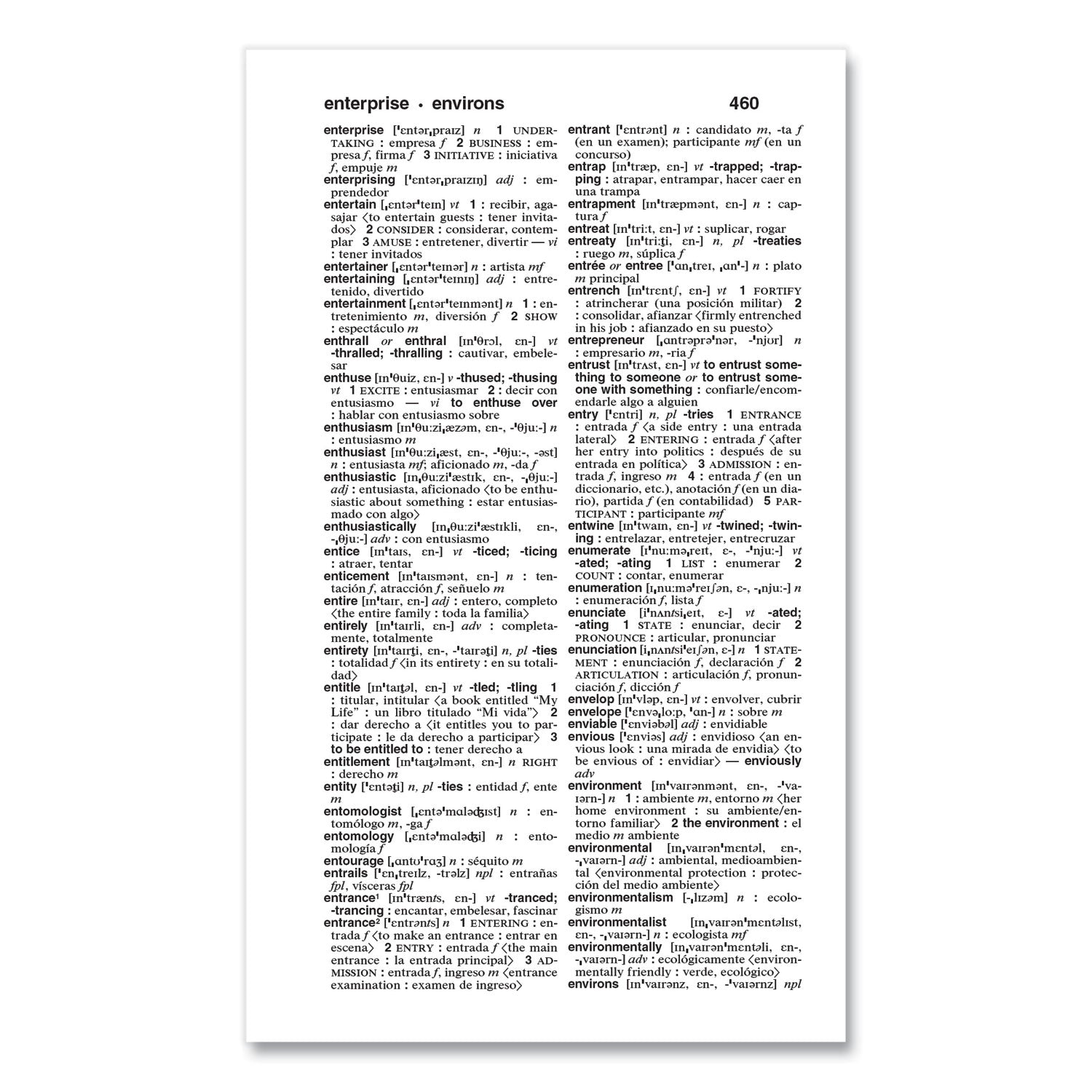 Merriam Webster® Spanish-English Dictionary, Paperback, 928 Pages