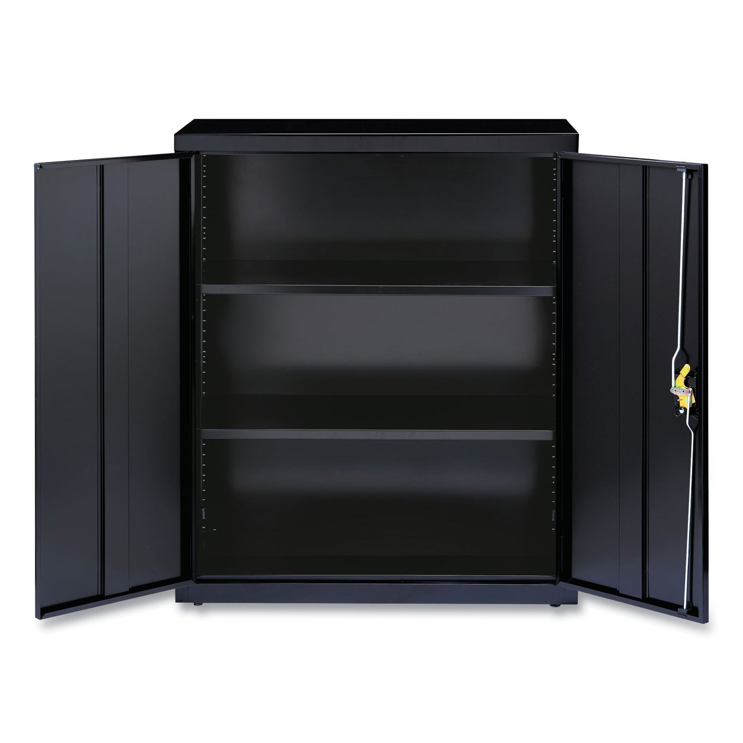 Alera® Economy Assembled Storage Cabinets, 3 Shelves, 36" x 18" x 42", Black