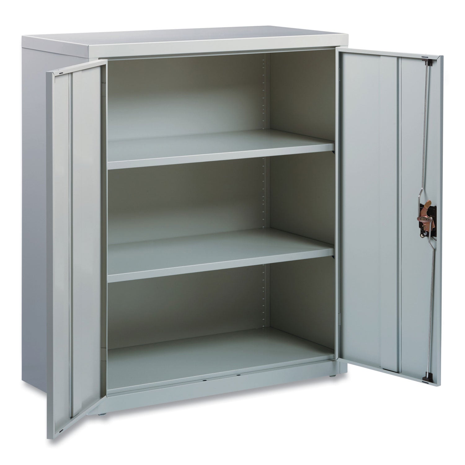 Alera® Economy Assembled Storage Cabinets, 3 Shelves, 36" x 18" x 42", Light Gray