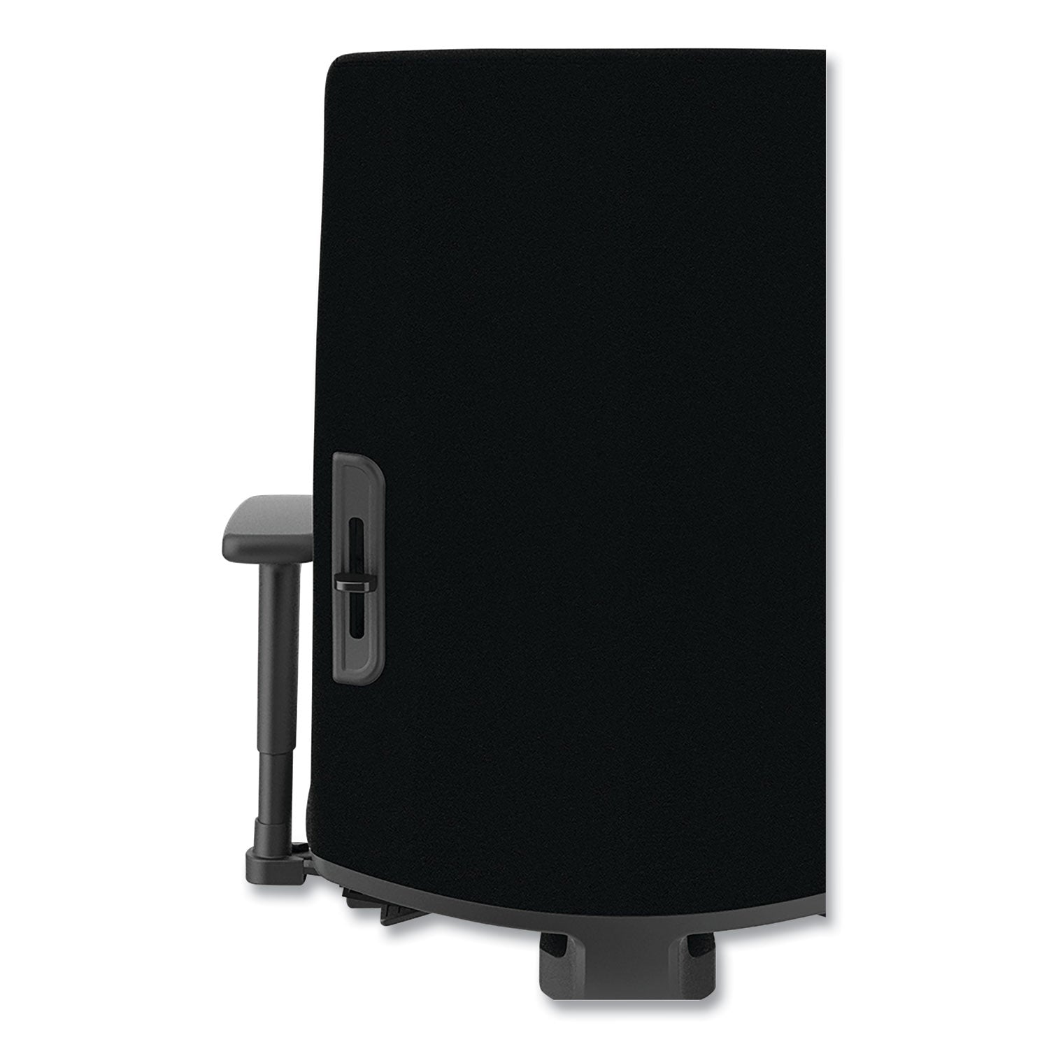 HON® Ignition 2.0 Fabric Upholstered Mid-Back Task Chair with Adjustable T-Arms, 17" to 21.5" Seat Height, Black Seat/Back