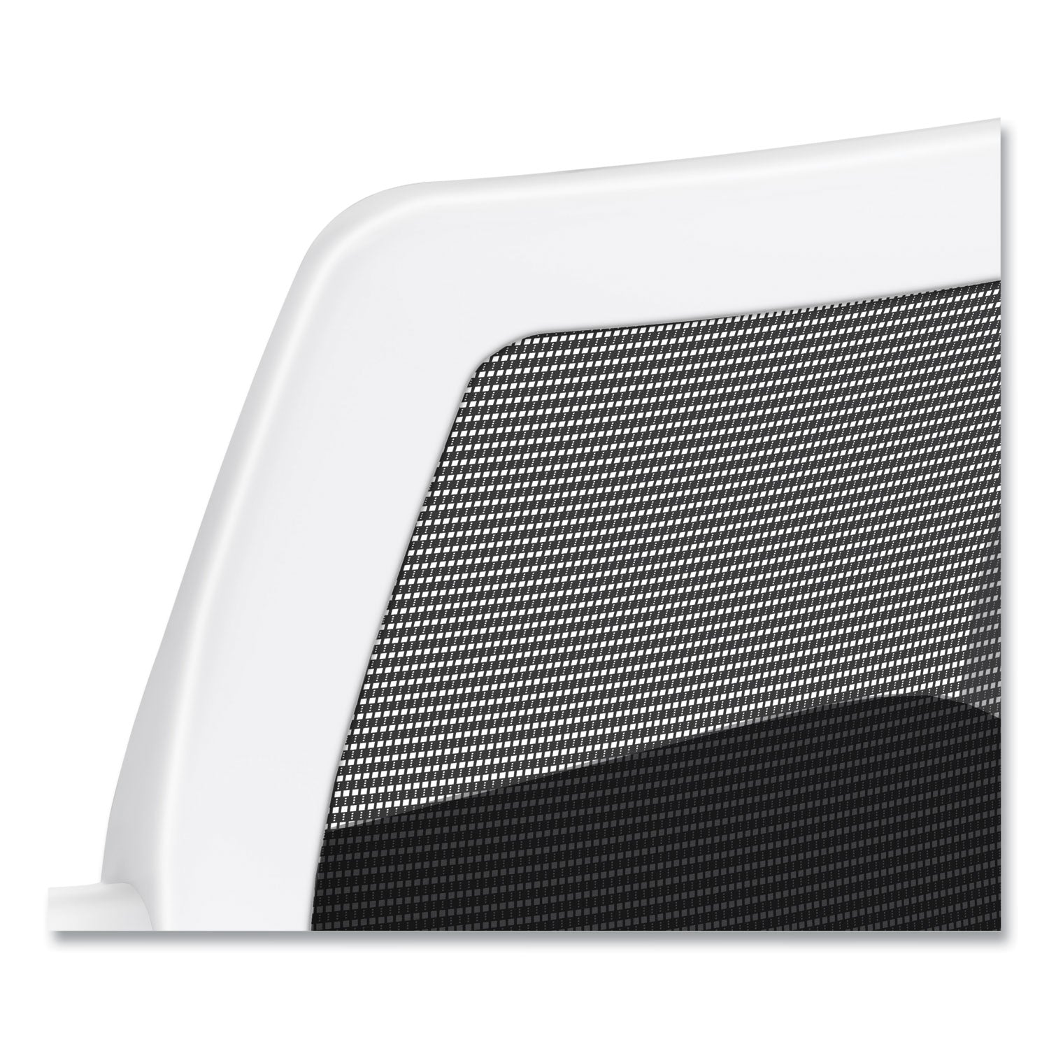 HON® Ignition Series Mesh Back Mobile Stacking Chair, Fabric Seat, 25 x 21.75 x 33.5, Black/White