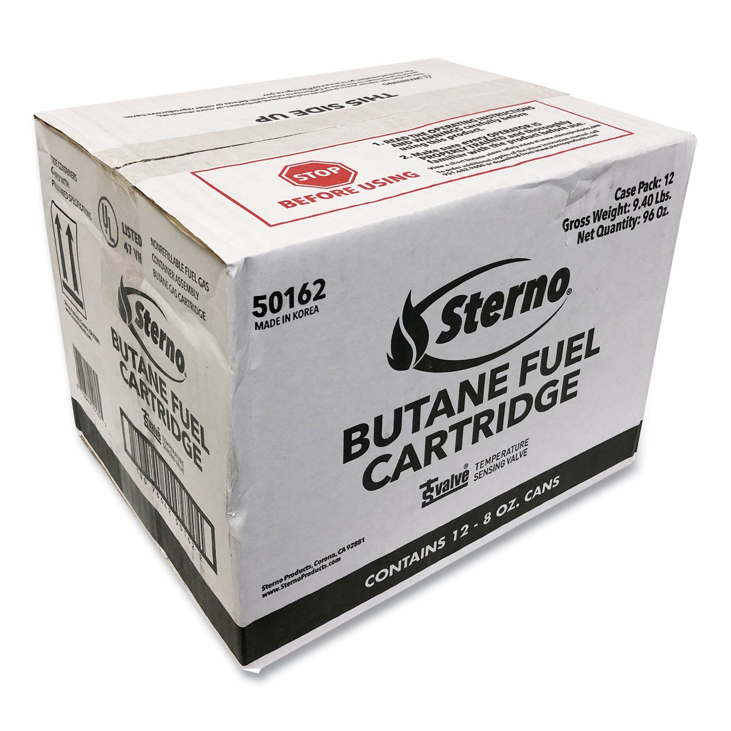 Sterno® Butane Fuel Cartridge, 8 Oz