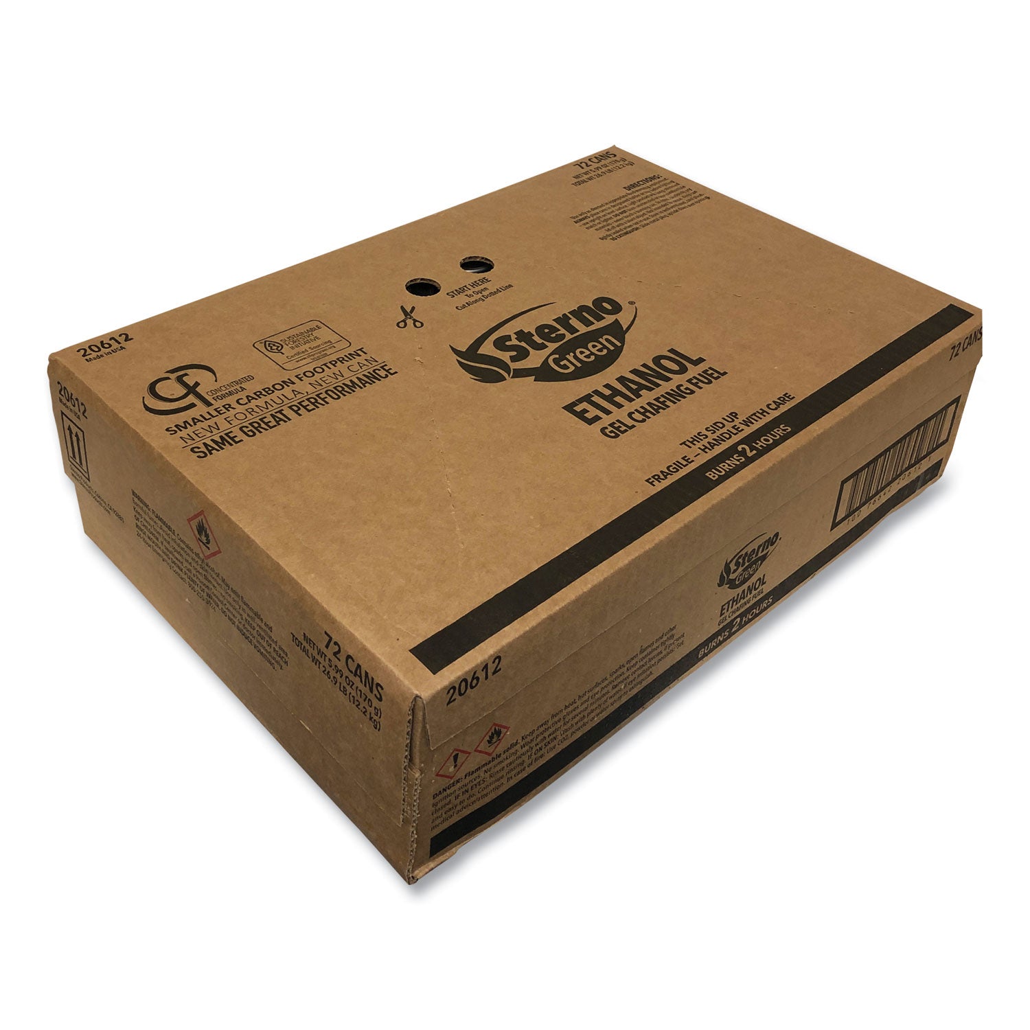 Sterno® Ethanol Gel Chafing Fuel Can, 170 g, 72/Carton