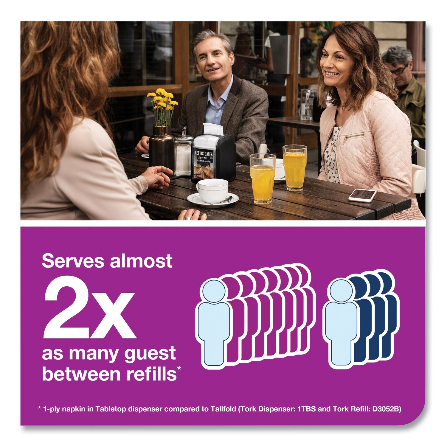 Tork® Xpressnap Fit Starter Pack, 4 x 6 x 7, Black