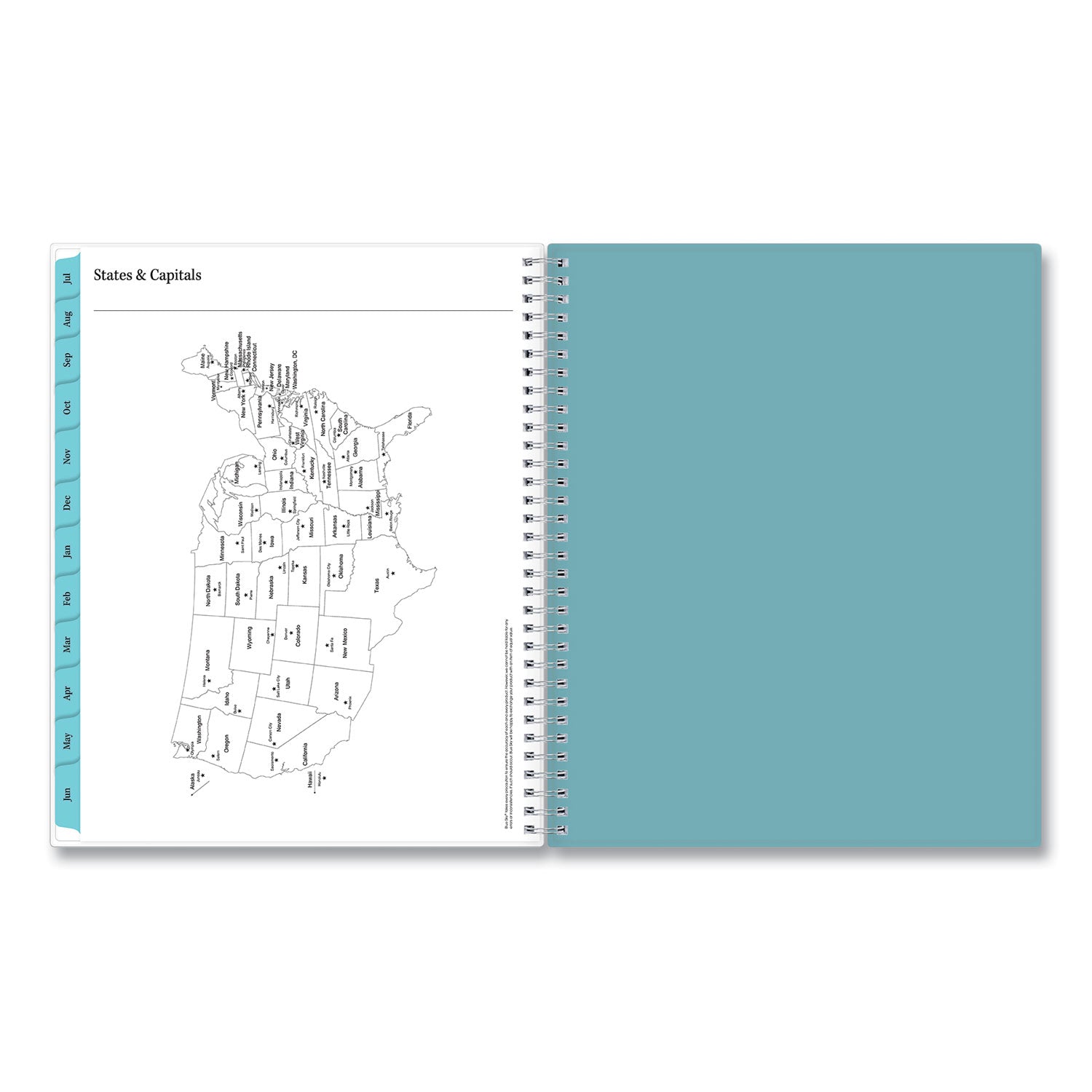 Blue Sky® Teacher Dots CYO Cover Weekly/Monthly Lesson Planner, 2024 to 2025, Nine Classes, Multicolor Cover, (144) 11 x 8.5 Pages