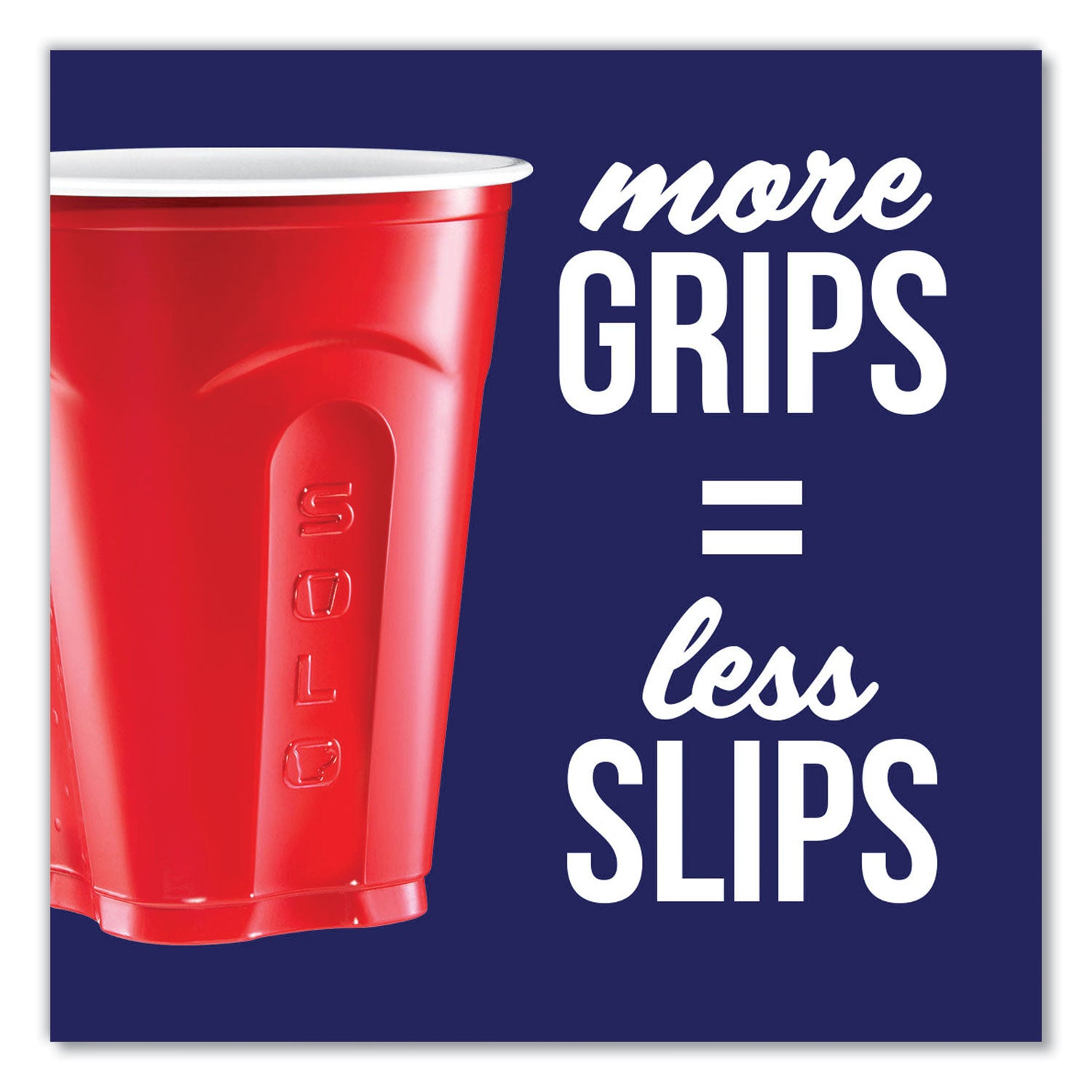 SOLO® Squared Plastic Party Cups, 18 oz, Red, 240/Carton