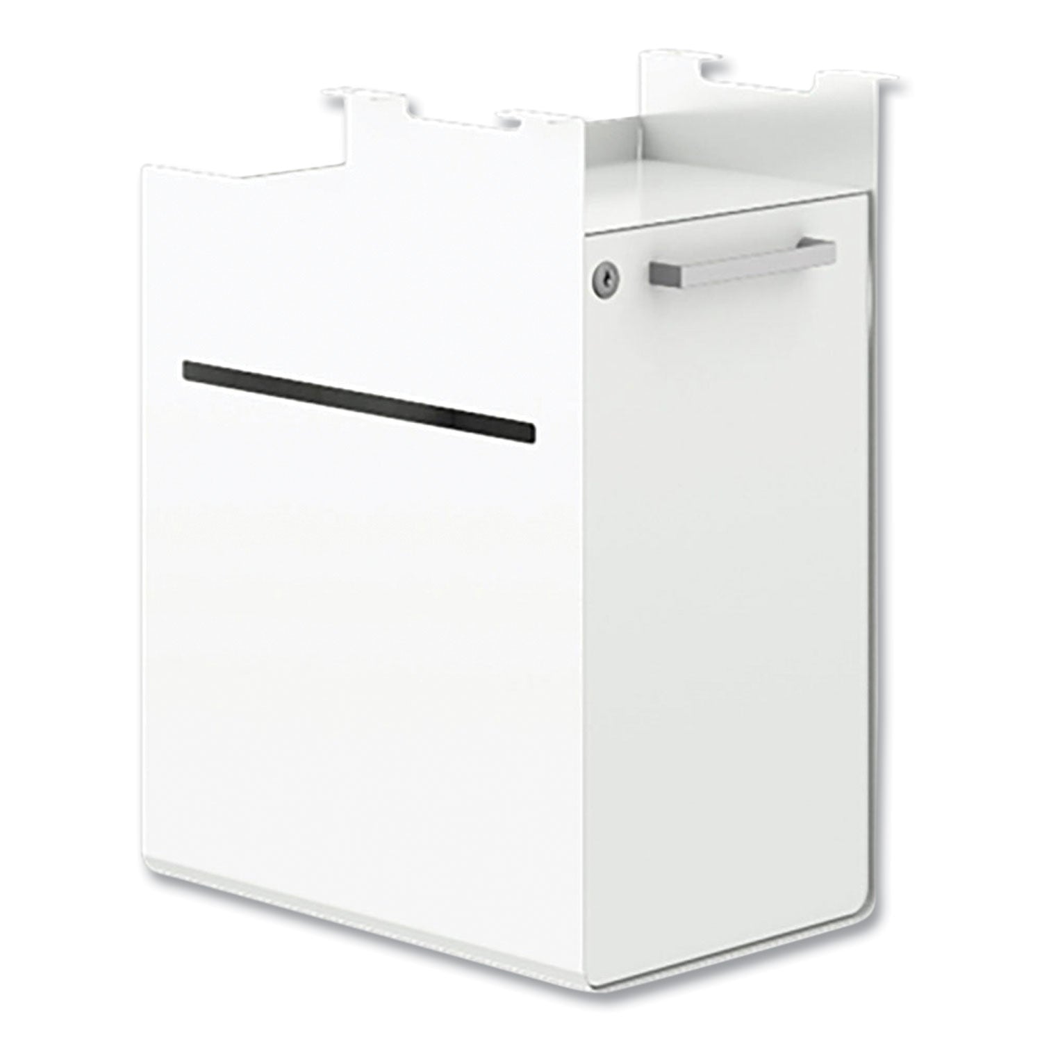 HON® Fuse Undermount Storage Pedestal, 1 Shelf/1 Cubby, Left/Right Orientation, White, 10 x 14.37 x 20