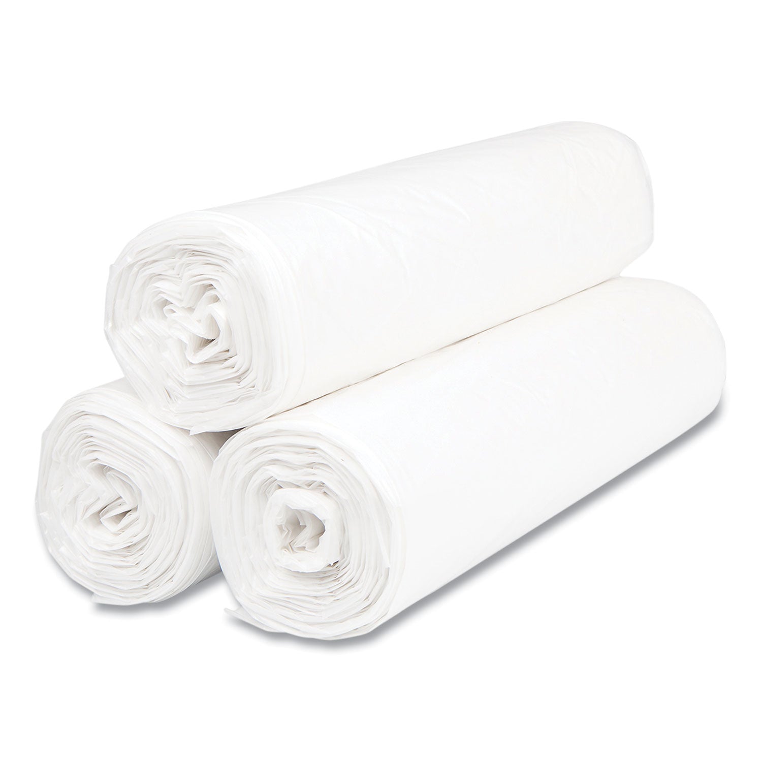 Inteplast Group High-Density Commercial Can Liner Value Pack, 30 gal, 9 mic, 30" x 36", Natural, Interleaved Roll, 25 Bags/Roll, 20 Rolls/CT