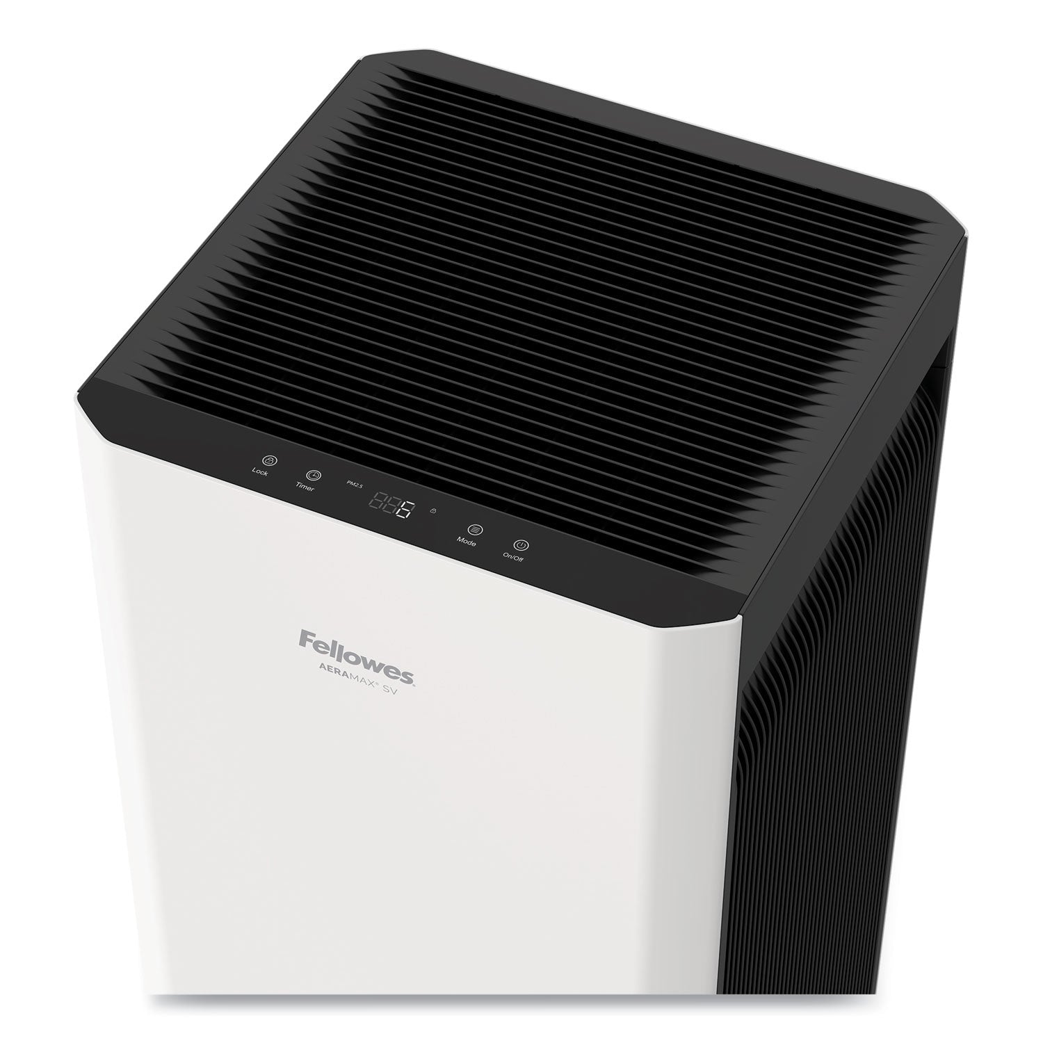 Fellowes® AeraMax SV Air Purifier, 1,500 sq ft Room Capacity, White/Black