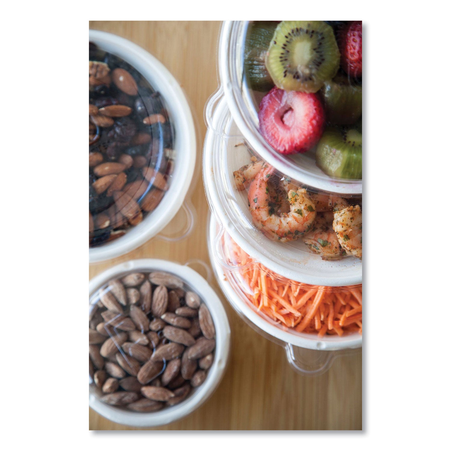 Eco-Products® Vanguard Renewable And Compostable Sugarcane Bowls, 12 Oz, White, 1,000/carton