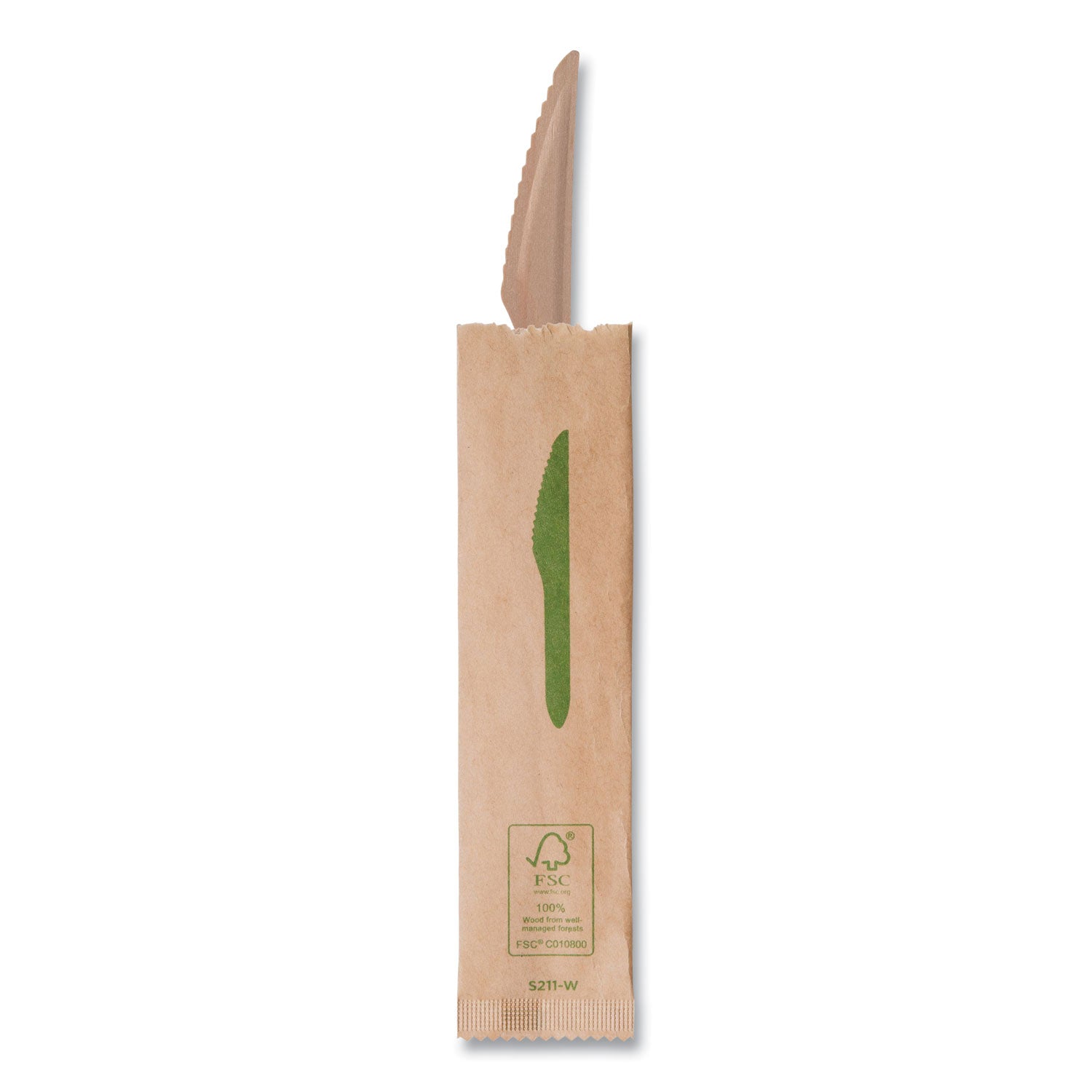 Eco-Products® Wood Cutlery, General Purpose Knife, Natural, 500/Carton