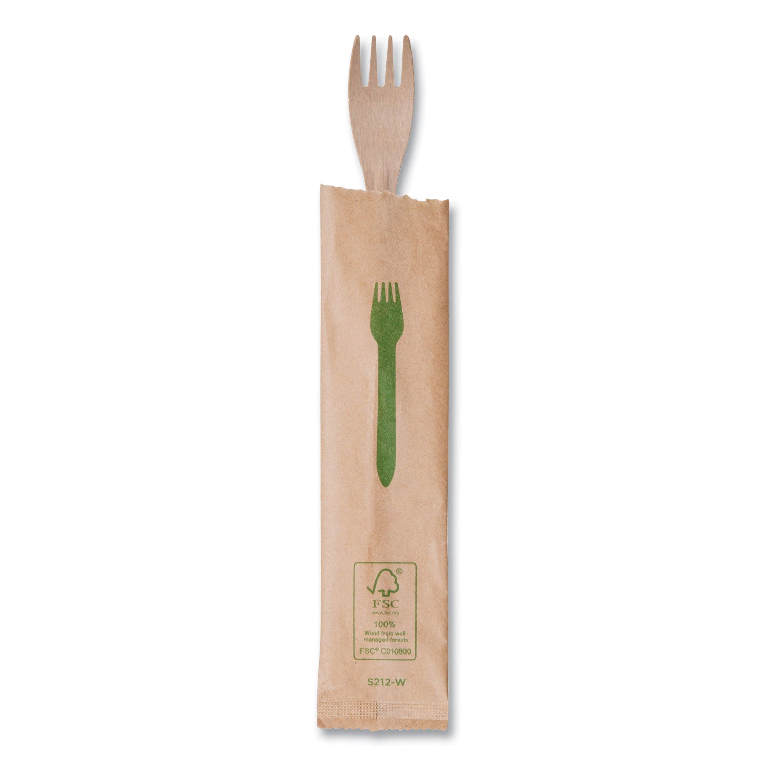 Eco-Products® Wood Cutlery, General Purpose Fork, Natural, 500/Carton