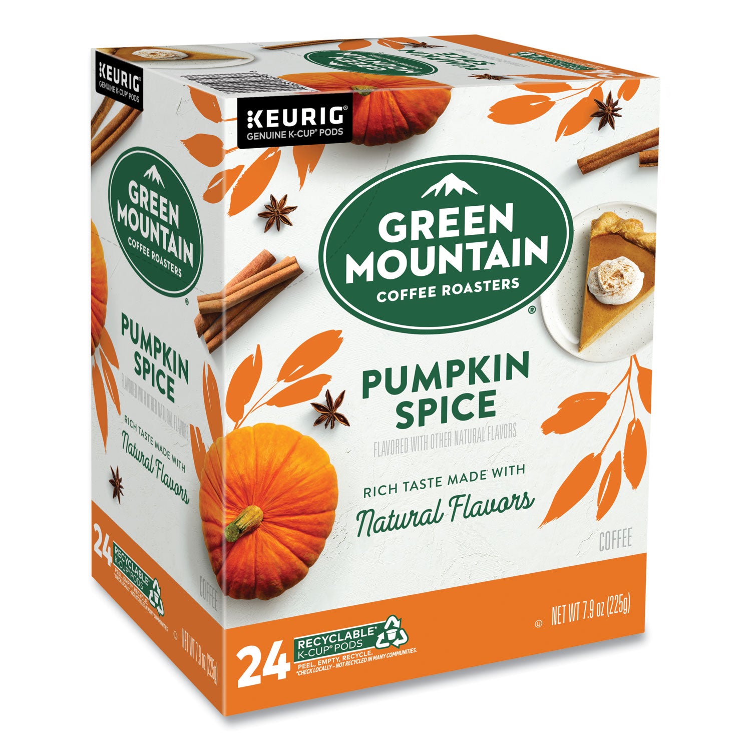 Green Mountain Coffee® Fair Trade Certified Pumpkin Spice Flavored Coffee K-Cups, 96/carton