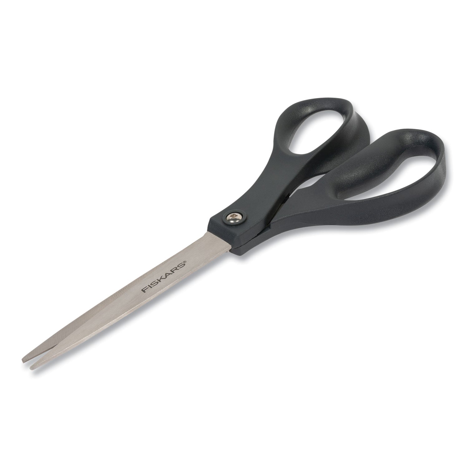 Fiskars® Everyday Scissors, 8" Long, 3.75" Cut Length, Straight Black Handle