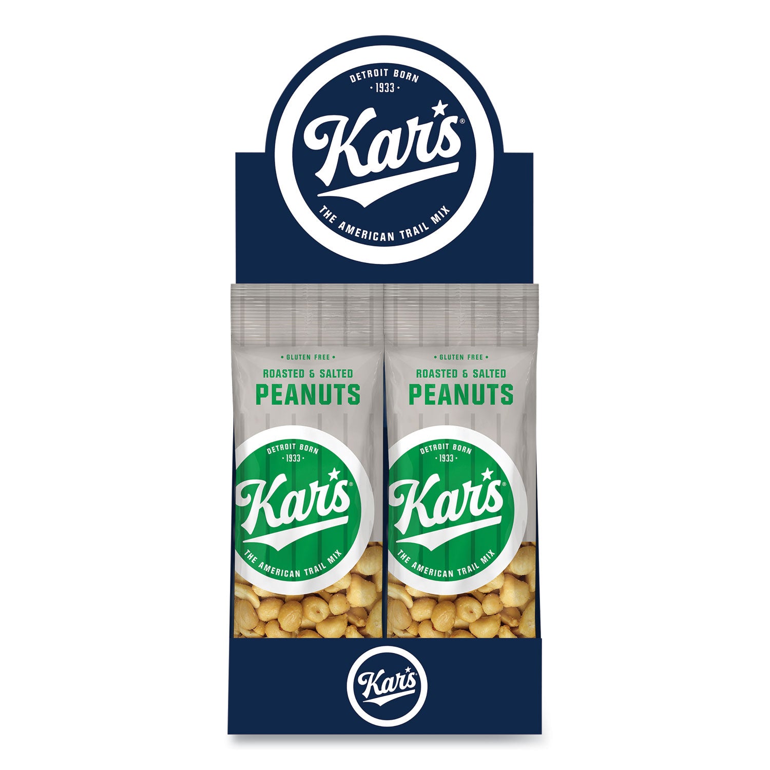 Kar's Peanuts, Salted, 2.5 oz Packet, 12/Box