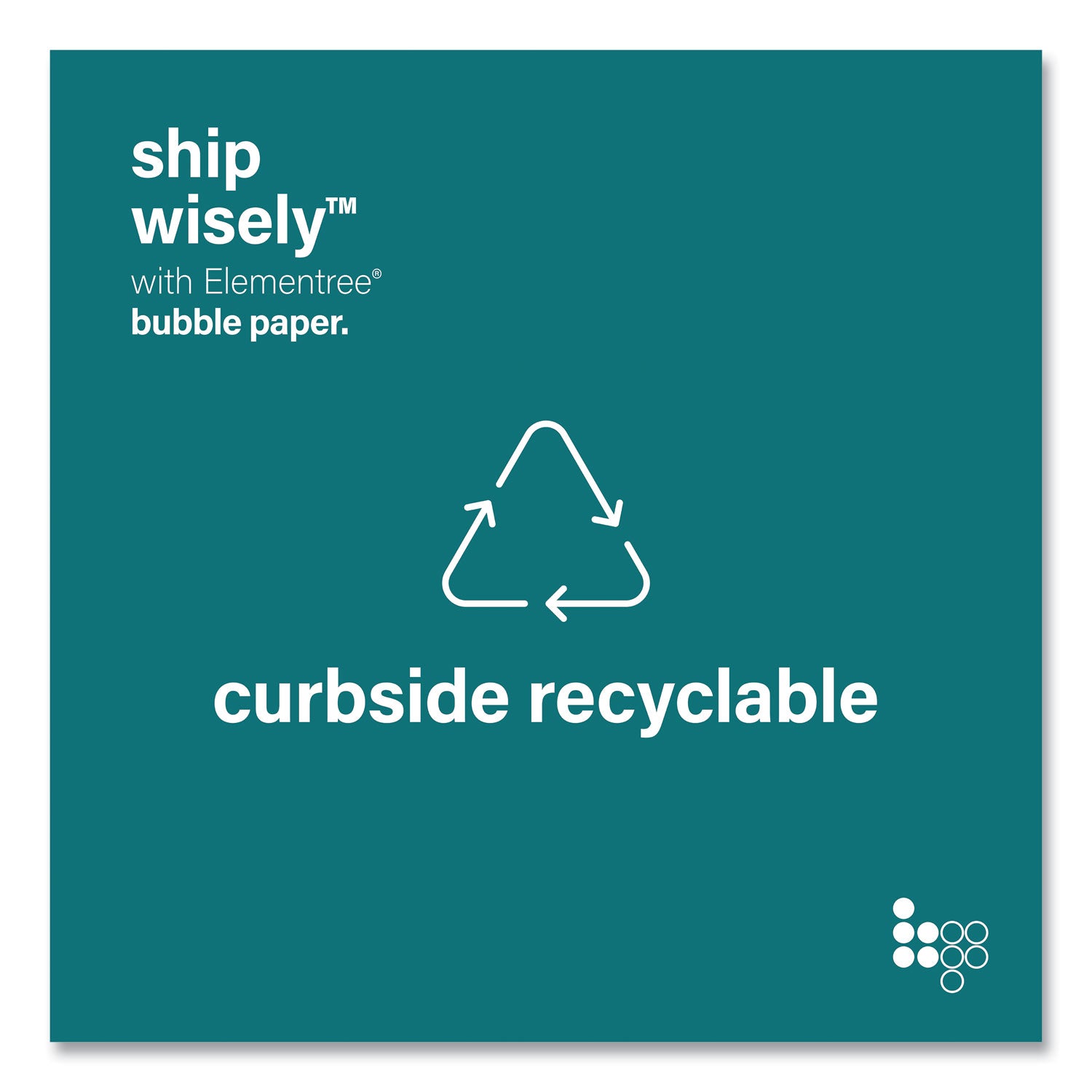 Elementree® Bubble Paper, 12" x 250 ft, Perforated Every 12", Kraft, 250 Sheets/Carton