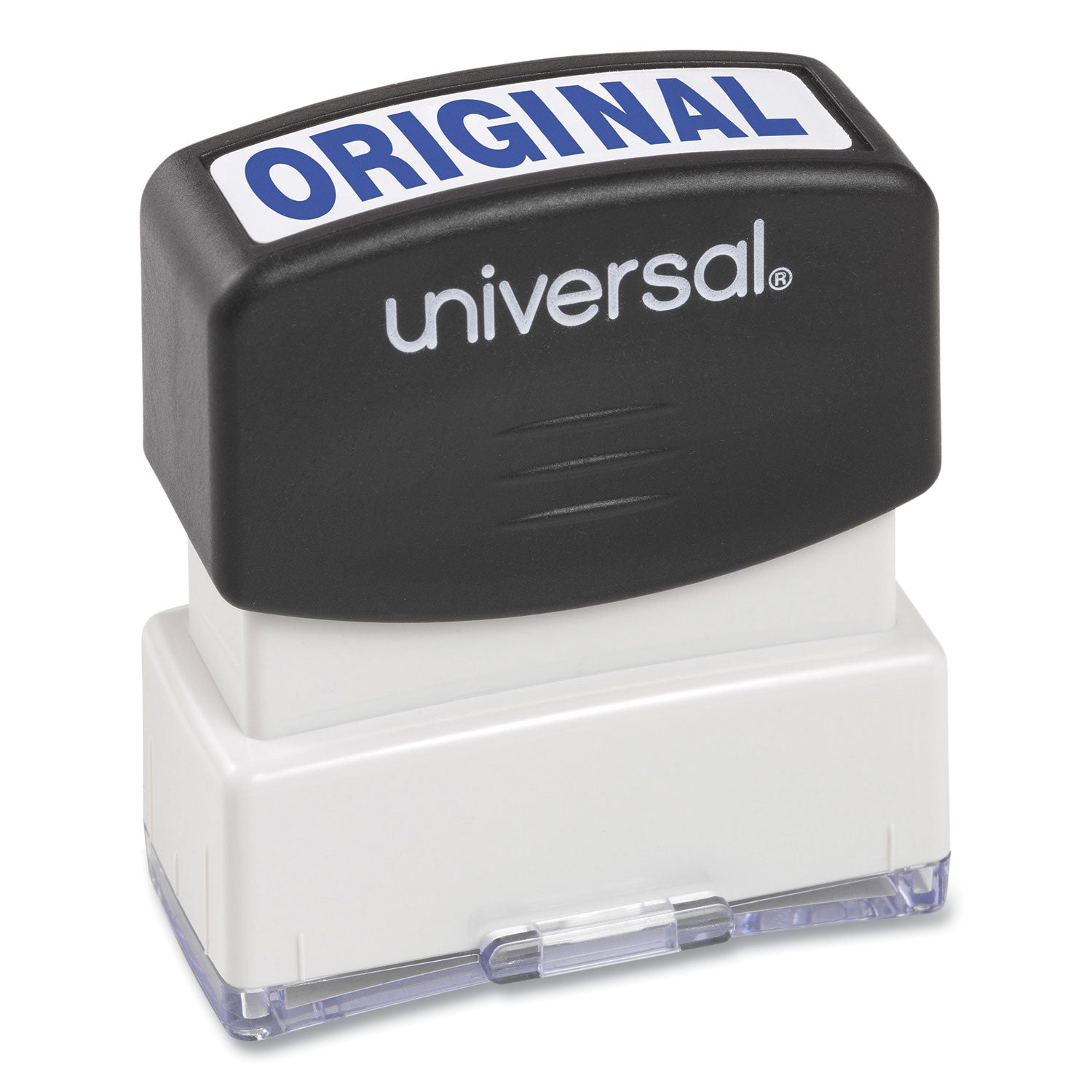 Universal® Message Stamp, Original, Pre-Inked One-Color, Blue