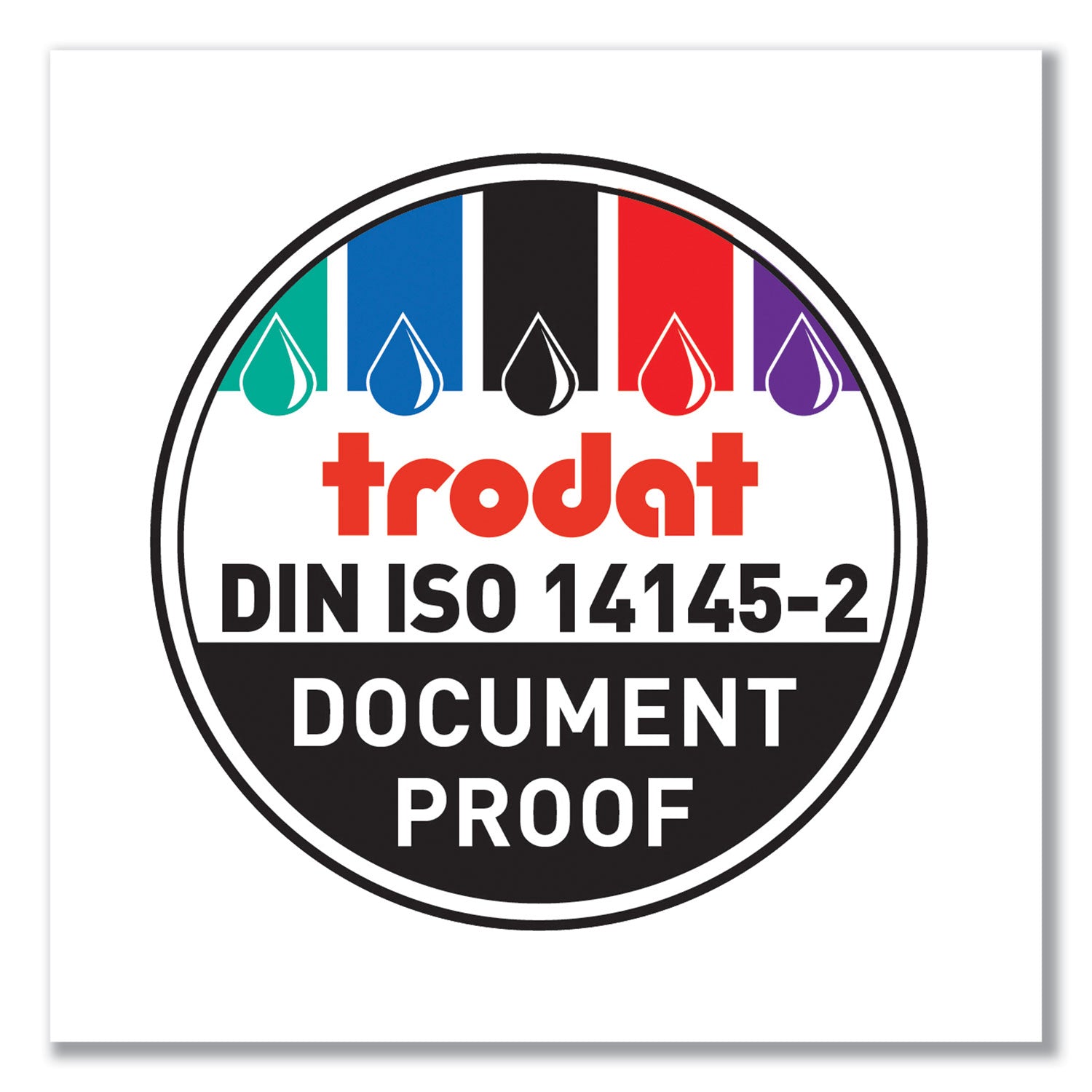 Trodat® E4750 Printy Replacement Pad for Trodat Self-Inking Stamps, 1" x 1.63", Black