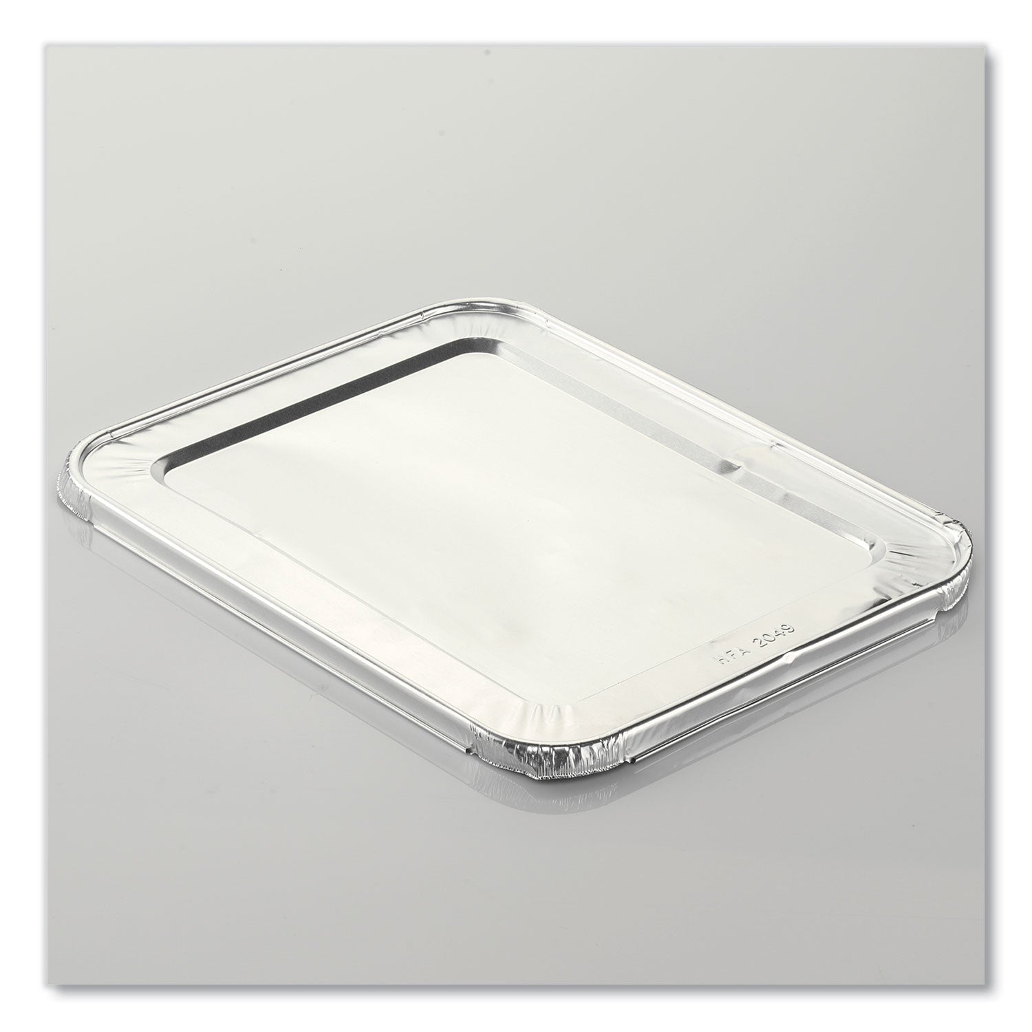 HFA® Steam Table Pan Lids, Full Curl Edge, Fits Half-Size Pan, 0.62" Deep, 11.16 x 12.75, 100/Carton