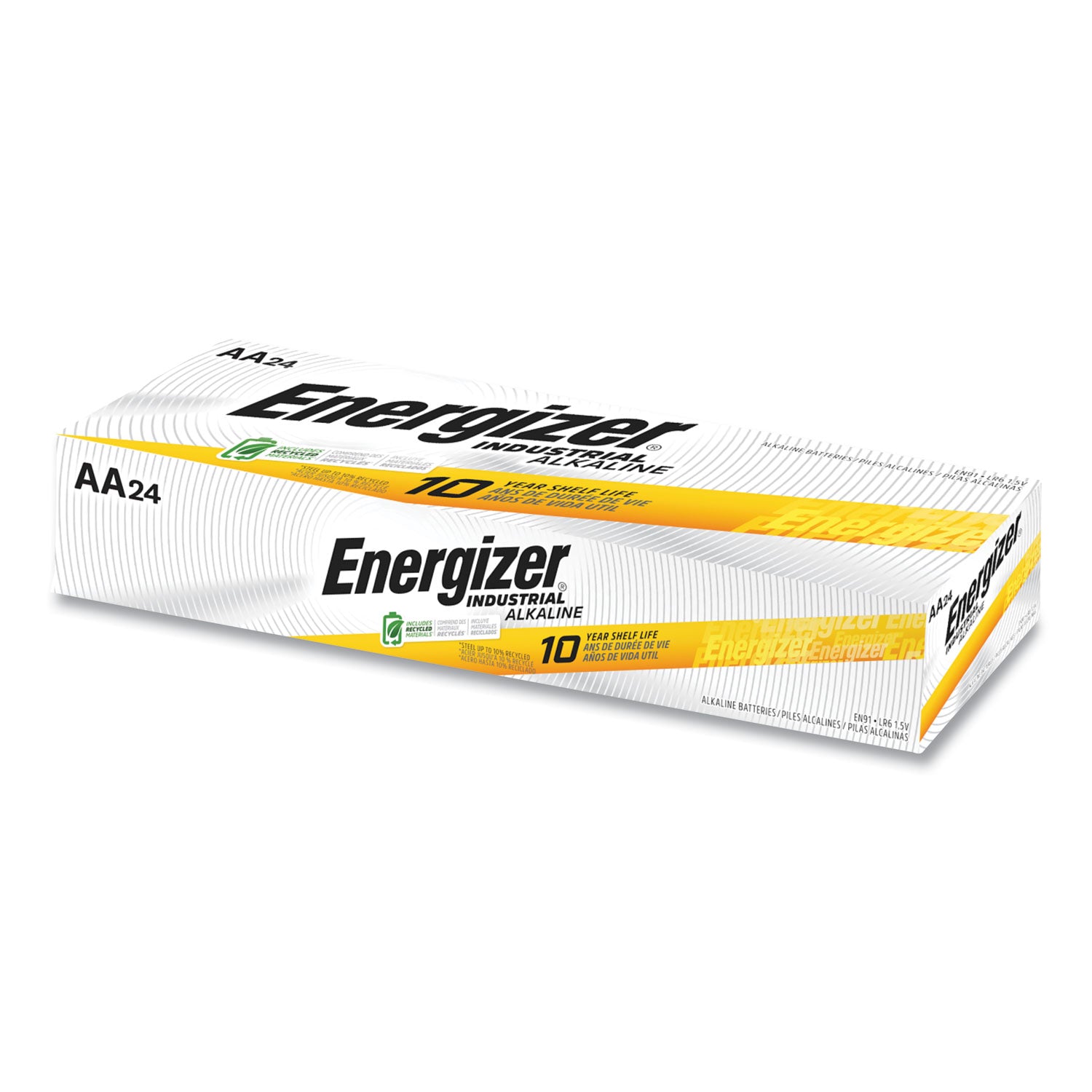 Industrial Alkaline AA Batteries, 1.5 V, 24/Box