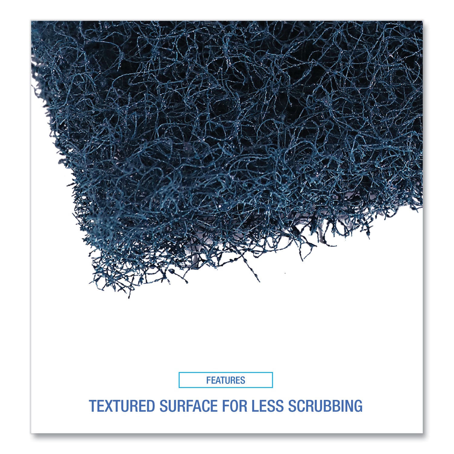 Boardwalk® Extra Heavy-Duty Scouring Pad, 3.5 x 5, Dark Blue, 20/Carton