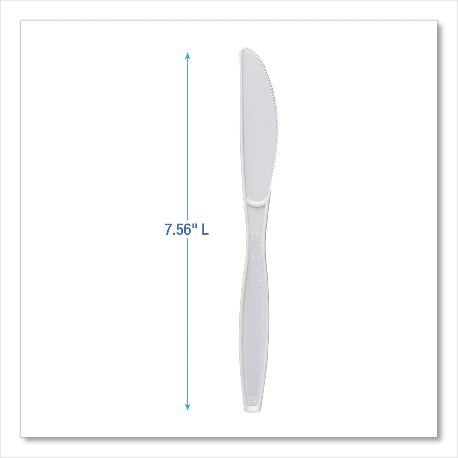 Boardwalk® Heavyweight Polypropylene Cutlery, Knife, Plastic, White, 1,000/Carton