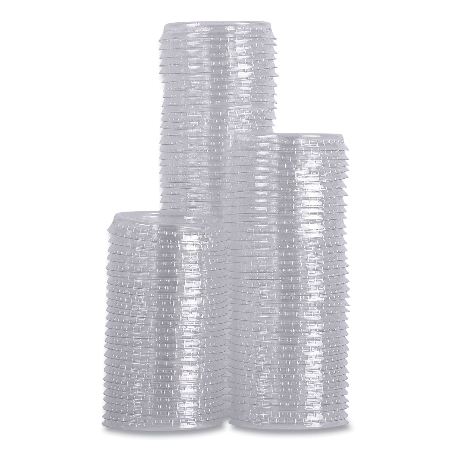 Boardwalk® Souffle/Portion Cup Lids, Fits 1 oz Portion Cups, Plastic, Clear, 2,500/Carton