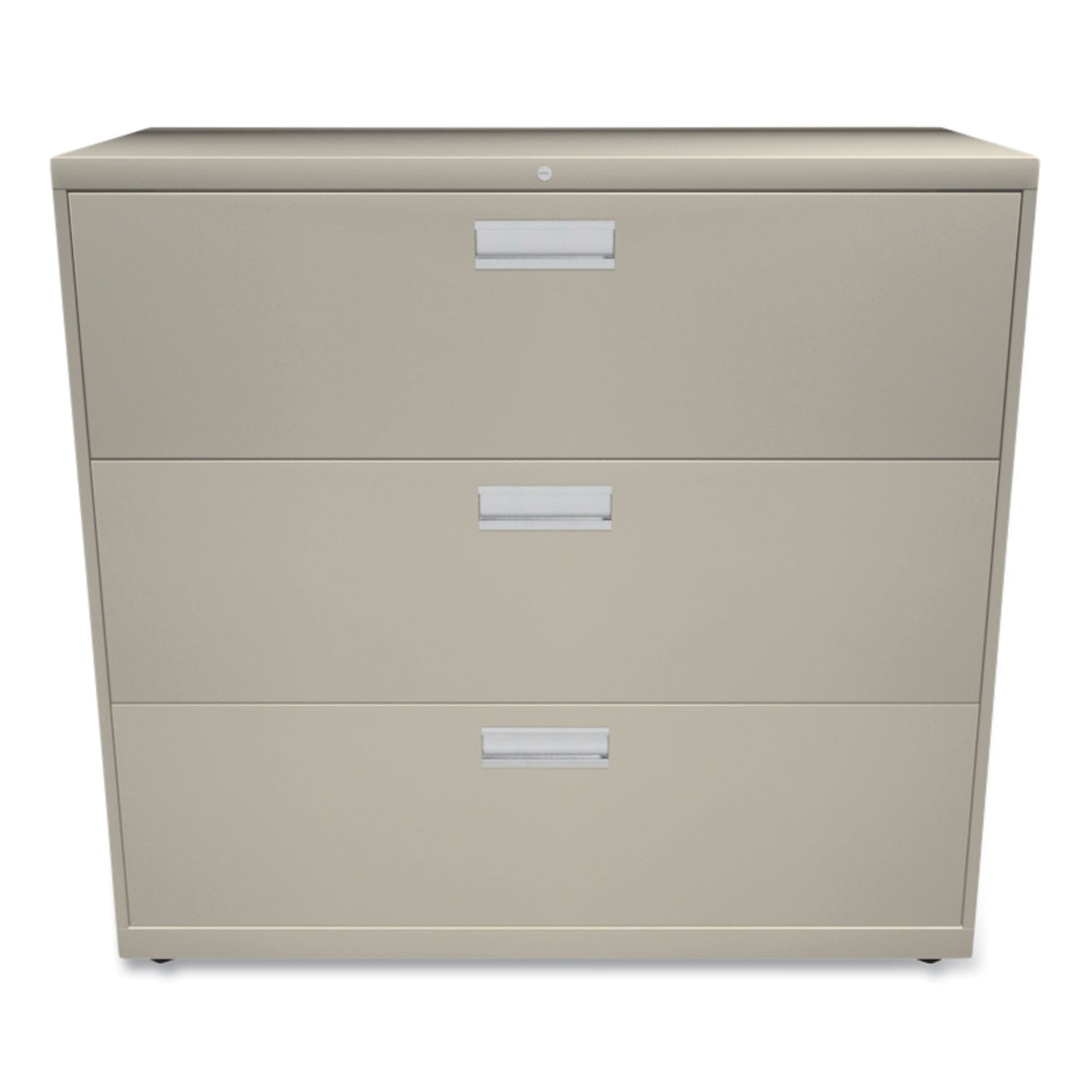 HON® Brigade 600 Series Lateral File, 3 Legal/letter-Size File Drawers, Putty, 42" X 18" X 39.13"