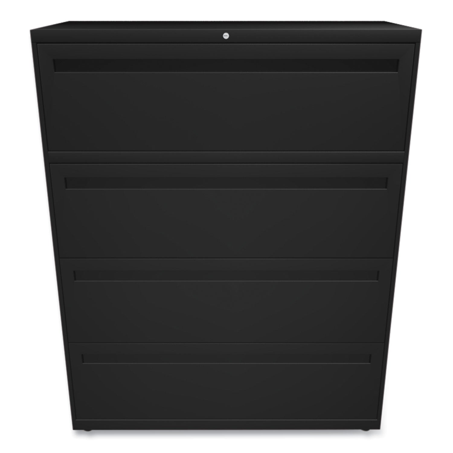 HON® Brigade 700 Series Lateral File, 4 Legal/letter-Size File Drawers, Black, 42" X 18" X 52.5"